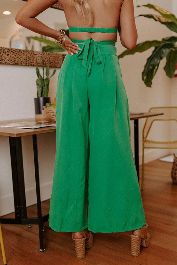 Forever Yours High Waist Pants In Green Product Image