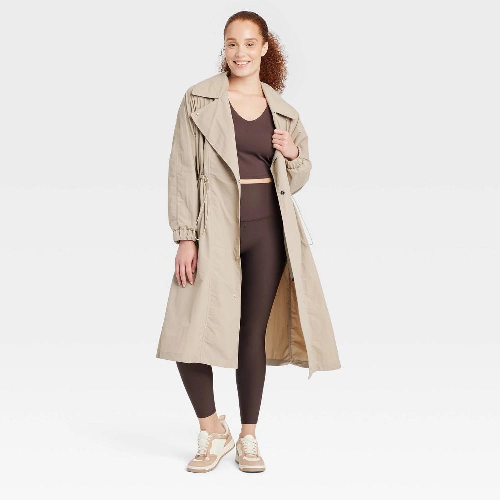 Womens Trench Coat - All In Motion Tan Product Image