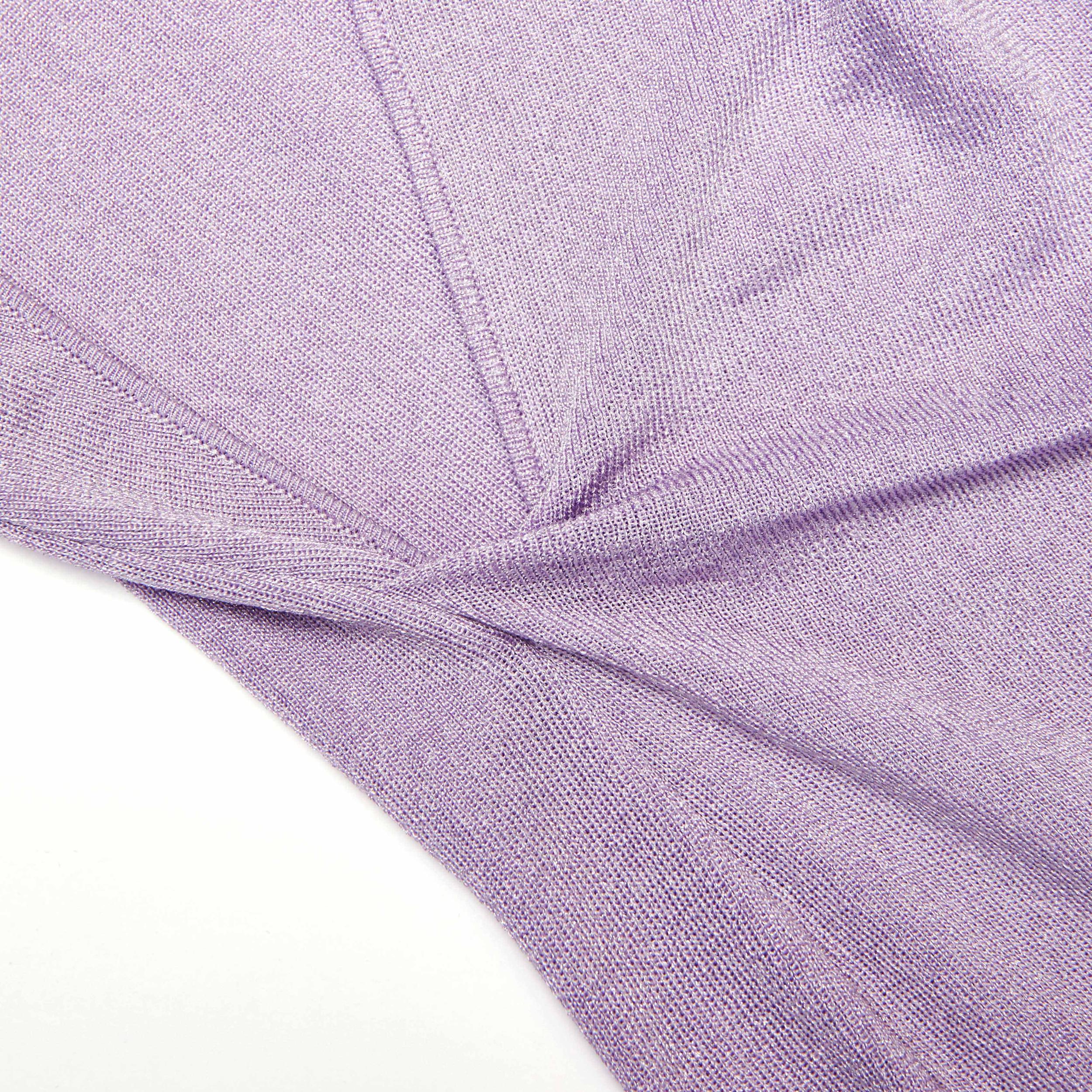 Lilac Viscose Knit Maxi Dress Product Image