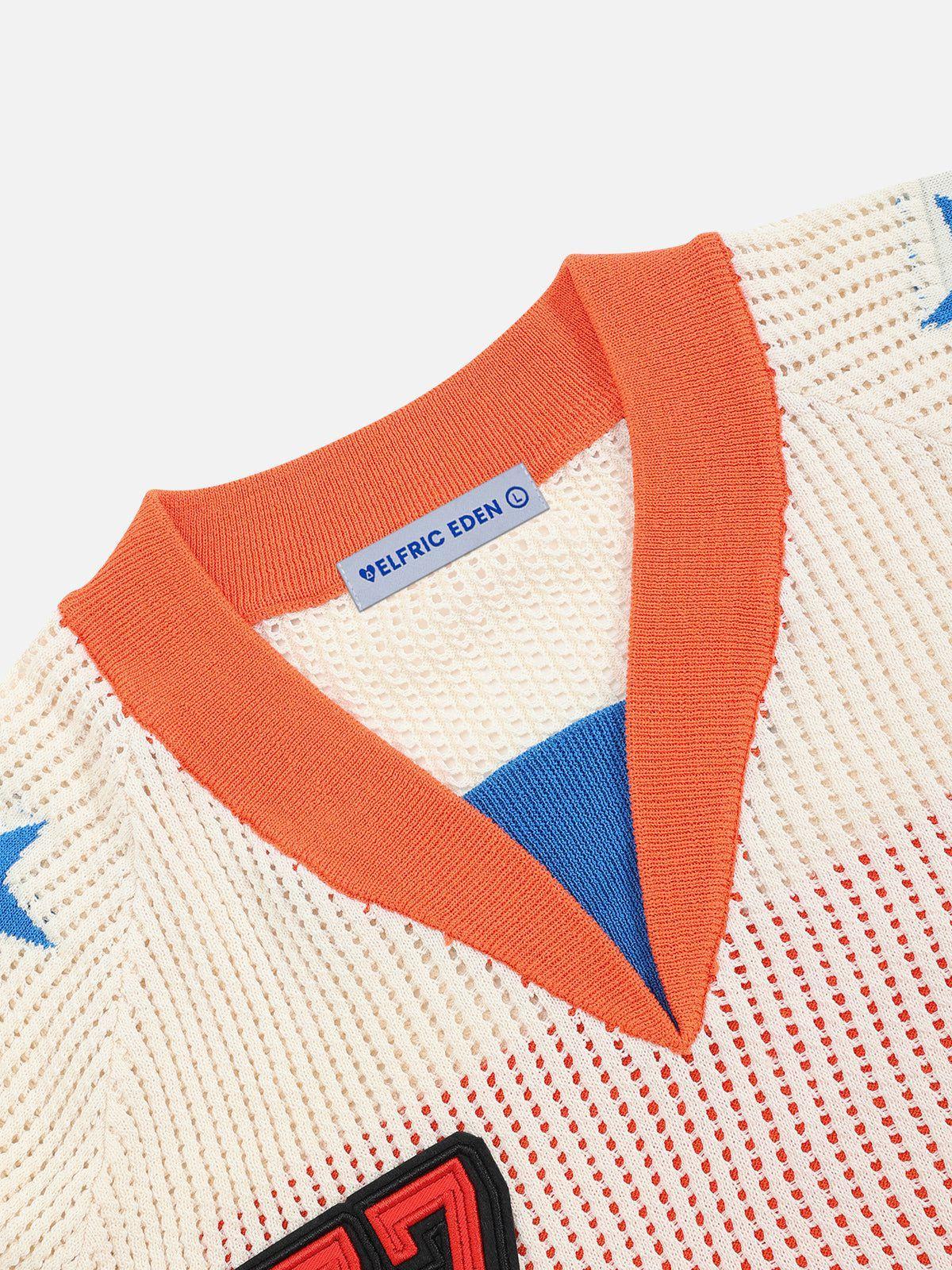 Aelfric Eden 77 Mesh V-Neck Knit Product Image