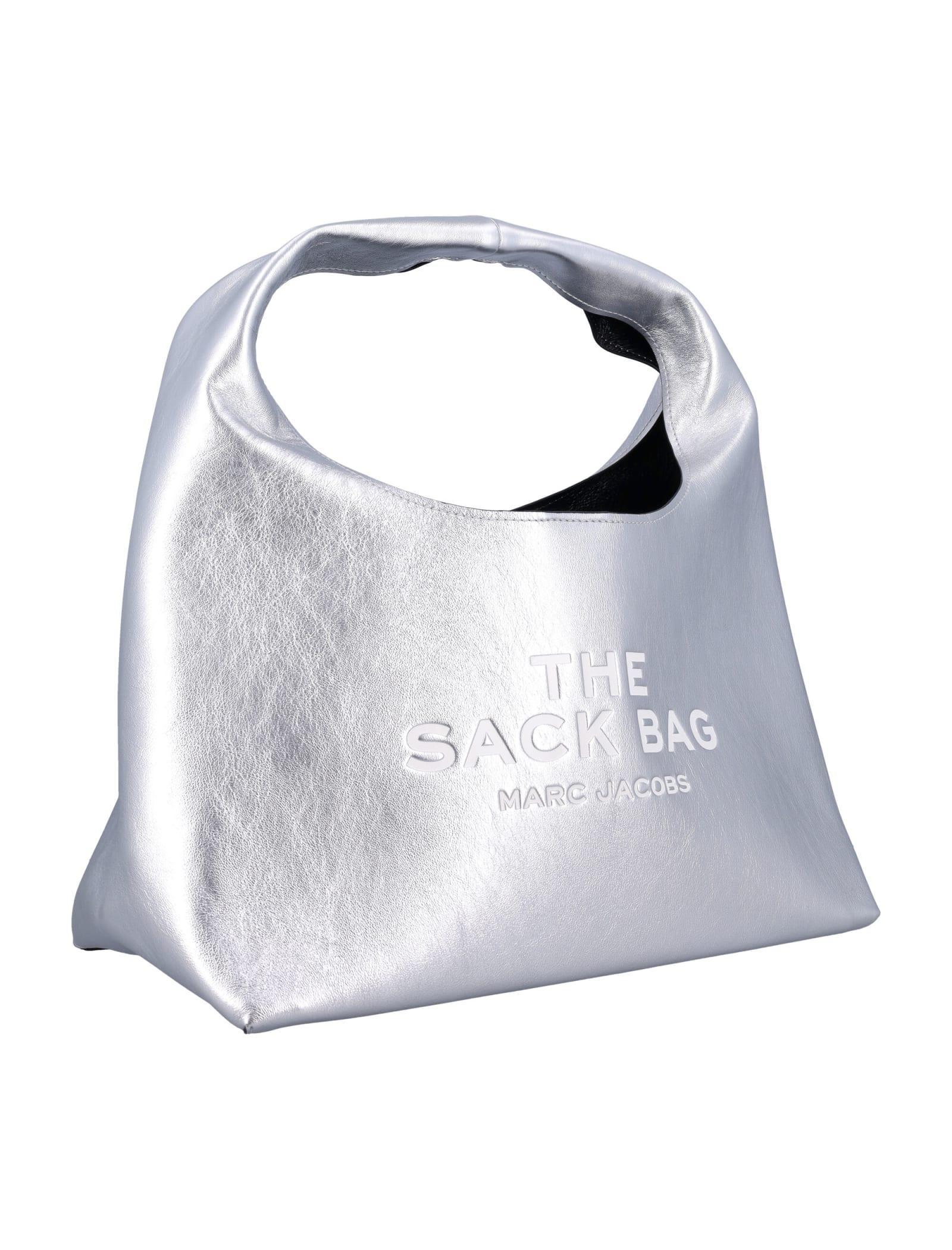 The Sack Bag Metallic In Silver Product Image