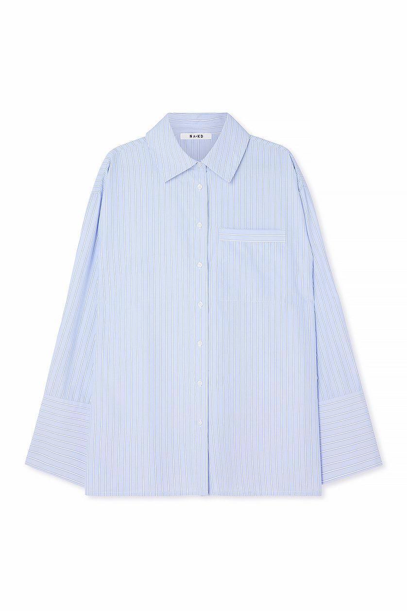 Oversized Striped Shirt Product Image