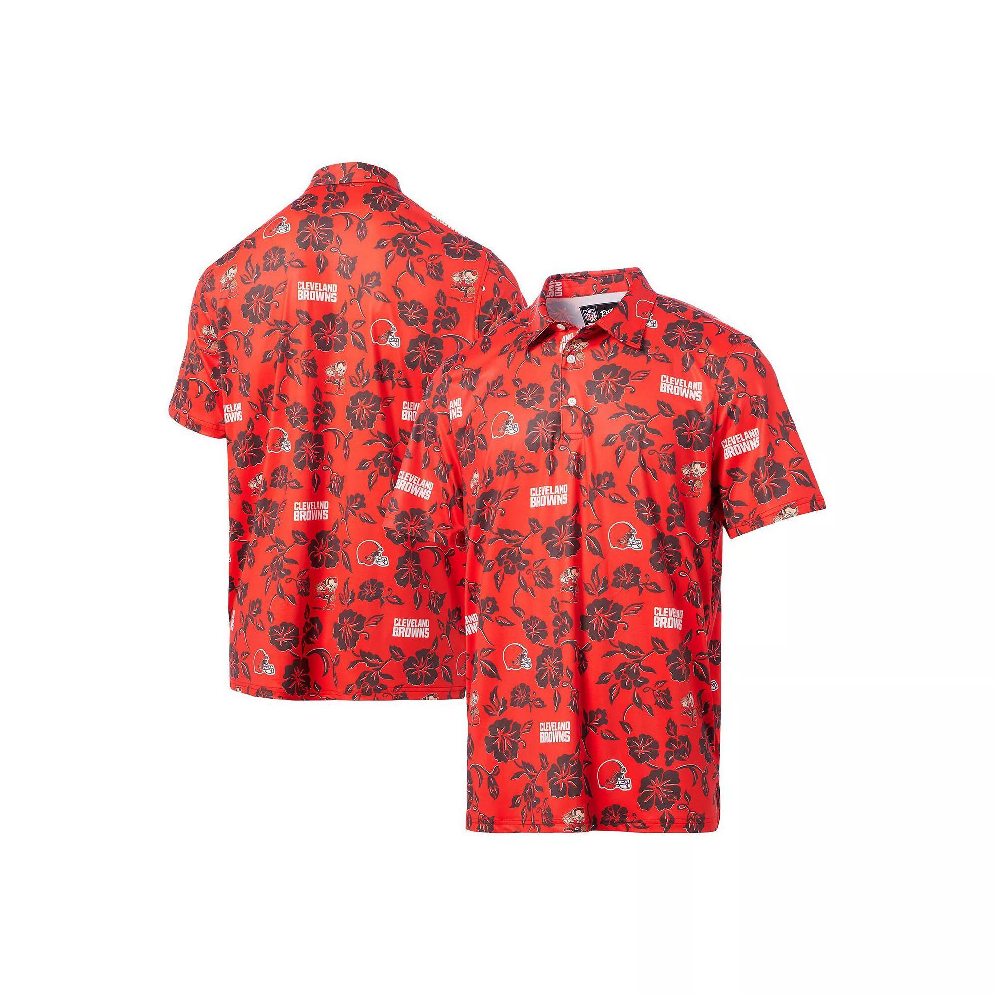 Men's Reyn Spooner Orange Cleveland Browns Pua Performance Polo,  Product Image