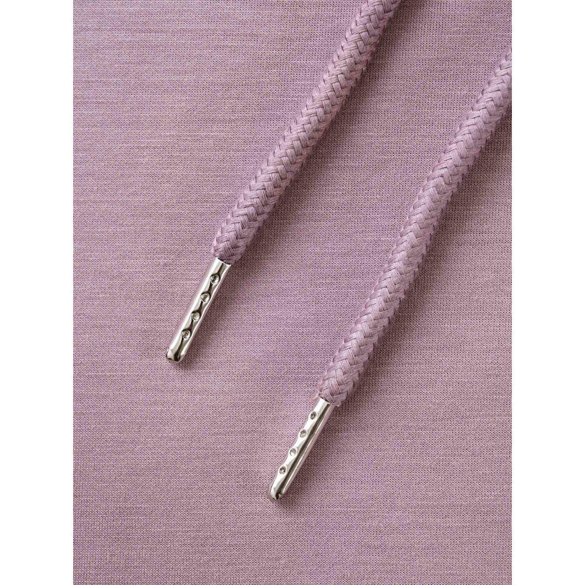 Plus Size Supersoft Essentials Solid Hooded Drawstring Sweatshirt Women DustyPink Casual Drawstring Hooded Everyday Sweatshirts BloomChic 26/4X Product Image