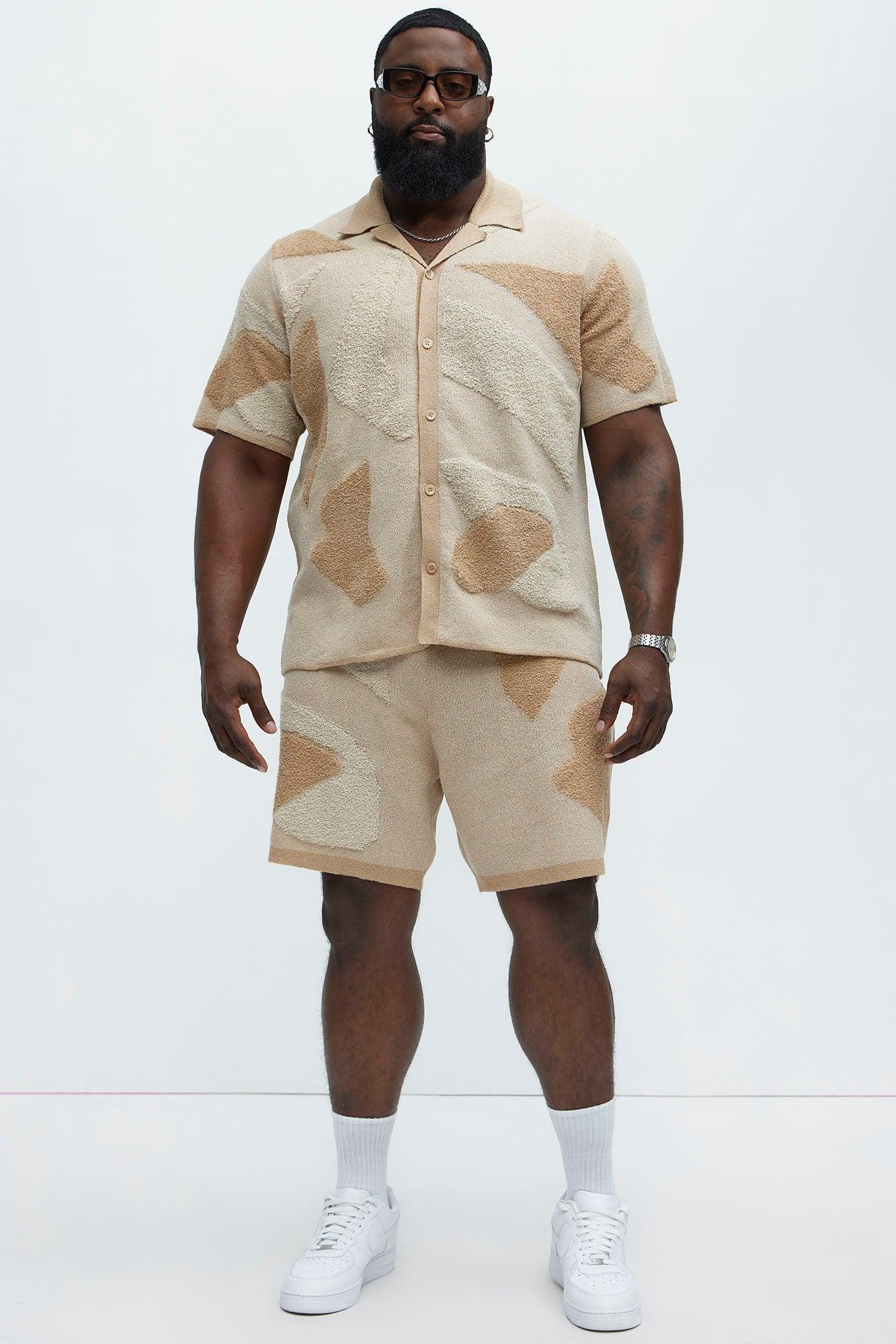 Auron Knitted Shorts - Off White Product Image