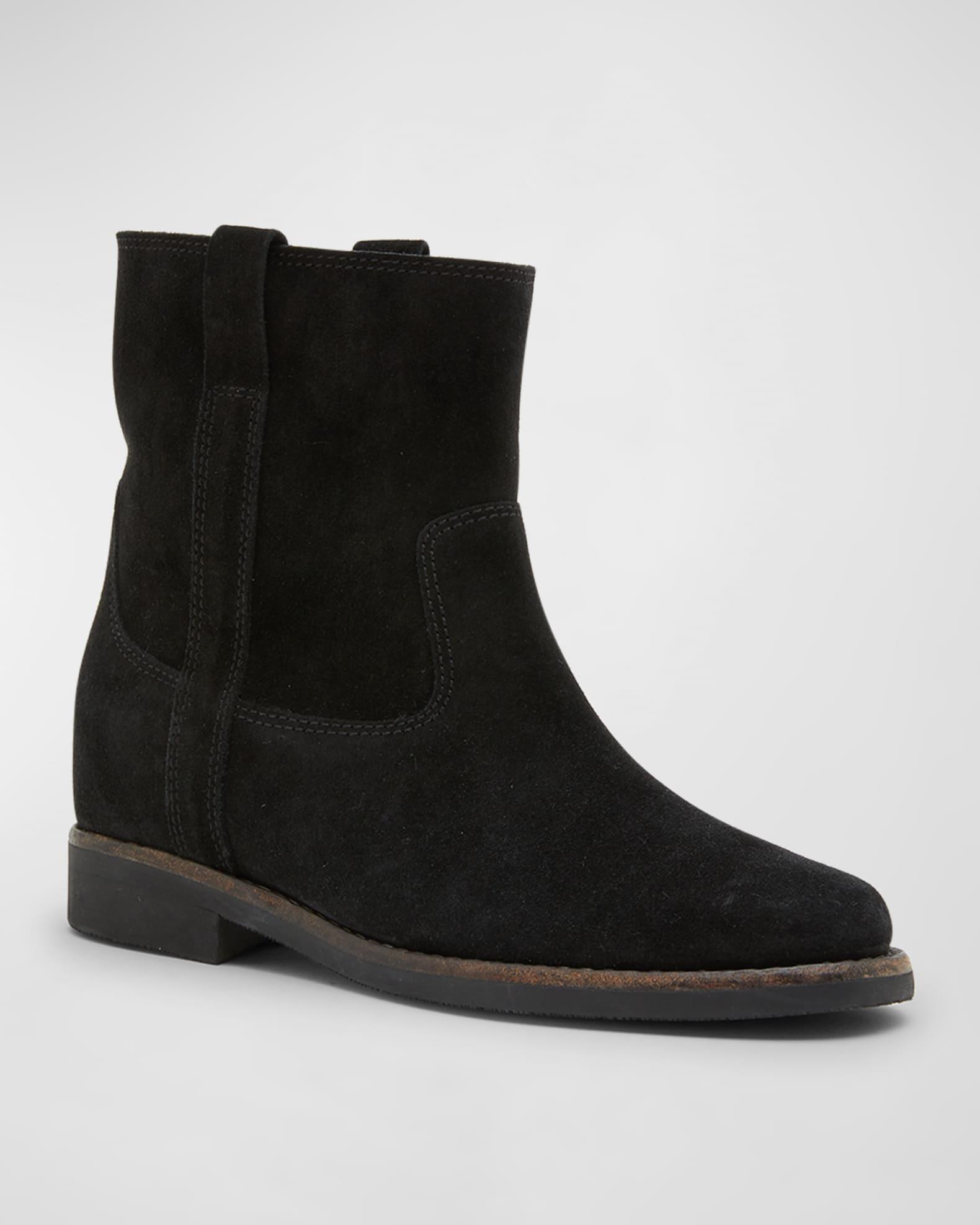 Susee Suede Western Ankle Booties Product Image