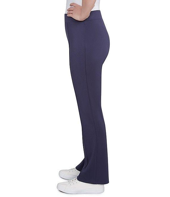 Ruby Rd. Double Knit Pintuck Detail Pull-On Straight Pants Product Image