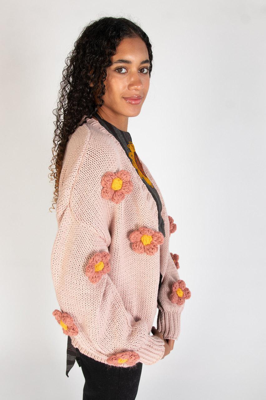 3D Applique Cardigan Product Image