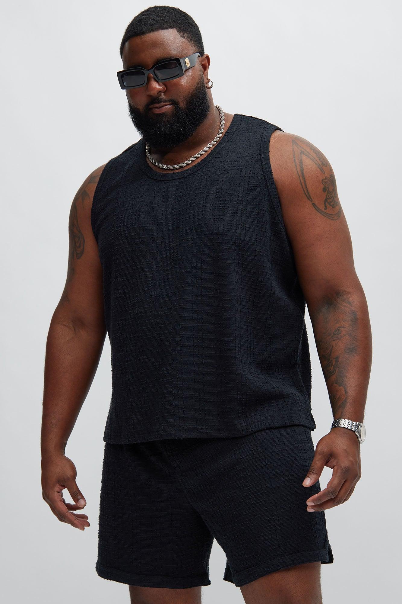 Jordan Textured Tank Top - Black Product Image