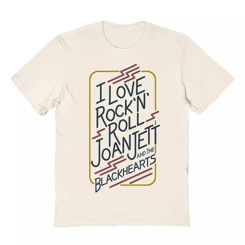 Men's Joan Jett & The Black Hearts I Love Rock N Roll Tee, Size: XL, Natural Product Image