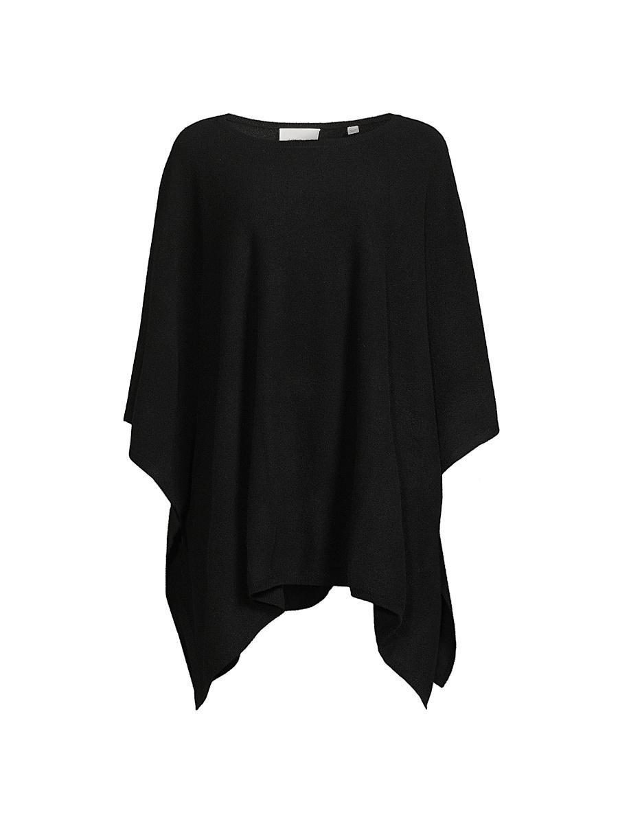 Womens Cashmere Reversible Poncho Product Image