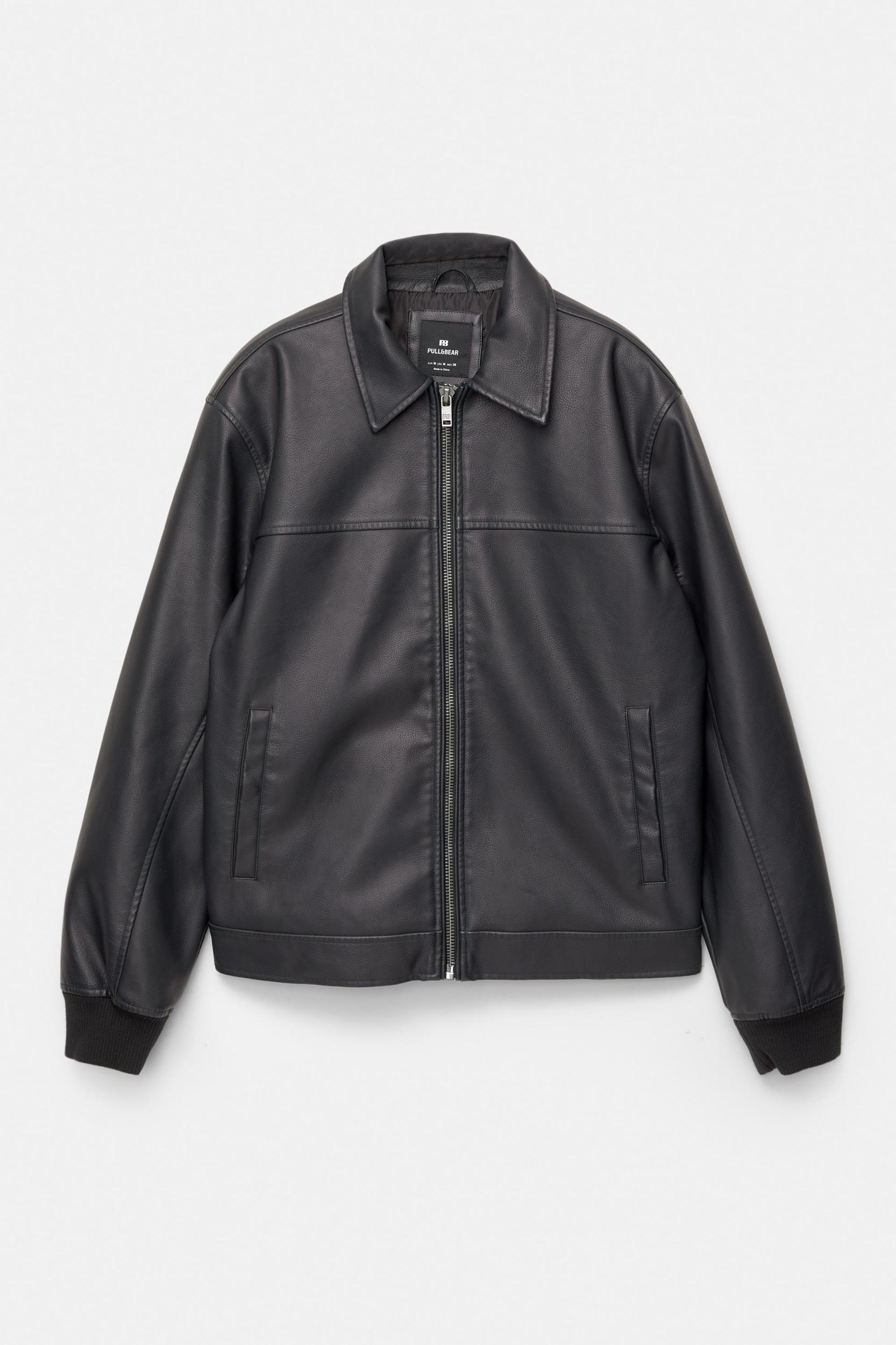 Leather effect jacket Product Image
