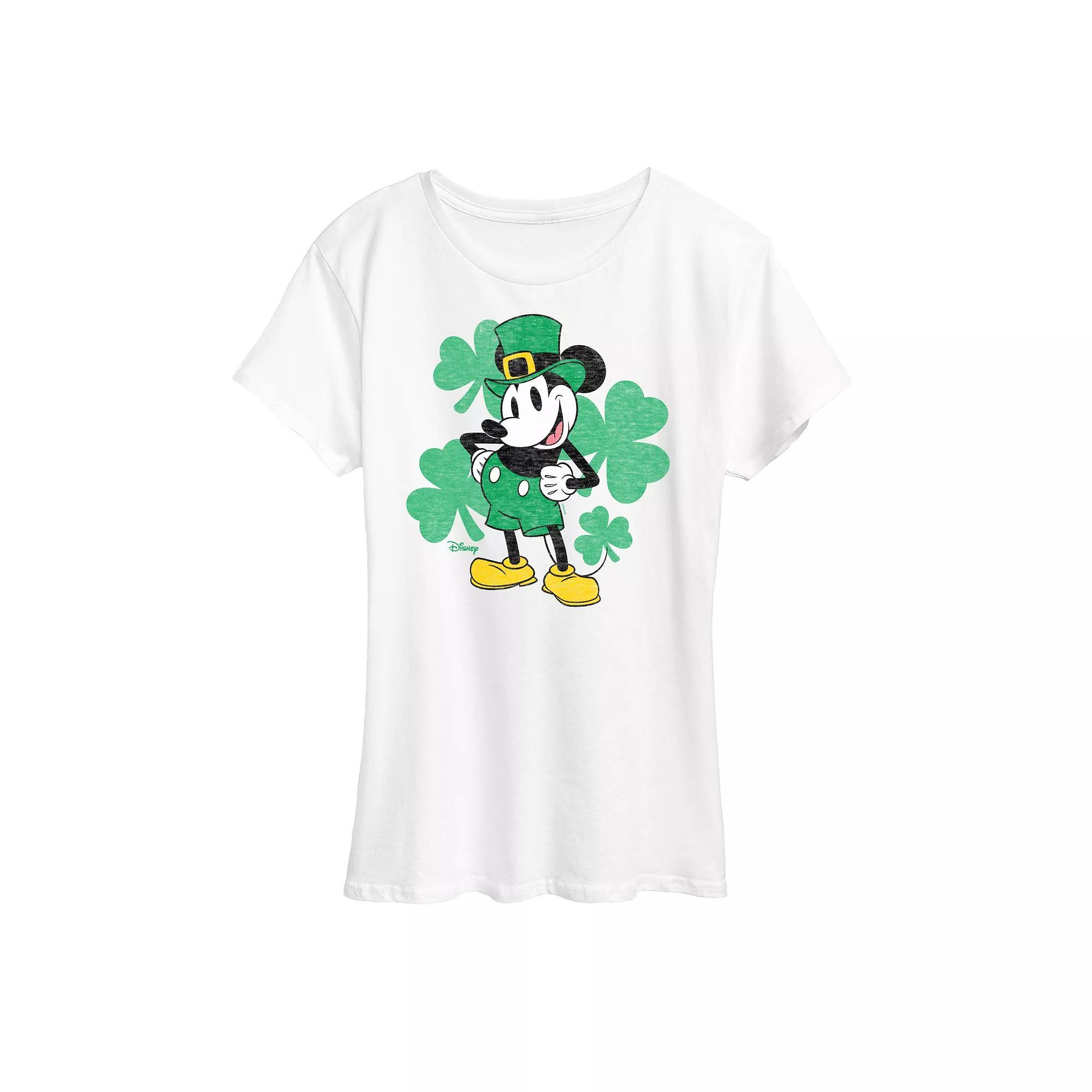 Disney's Mickey Mouse Women's Leprechaun Graphic Tee,  Product Image