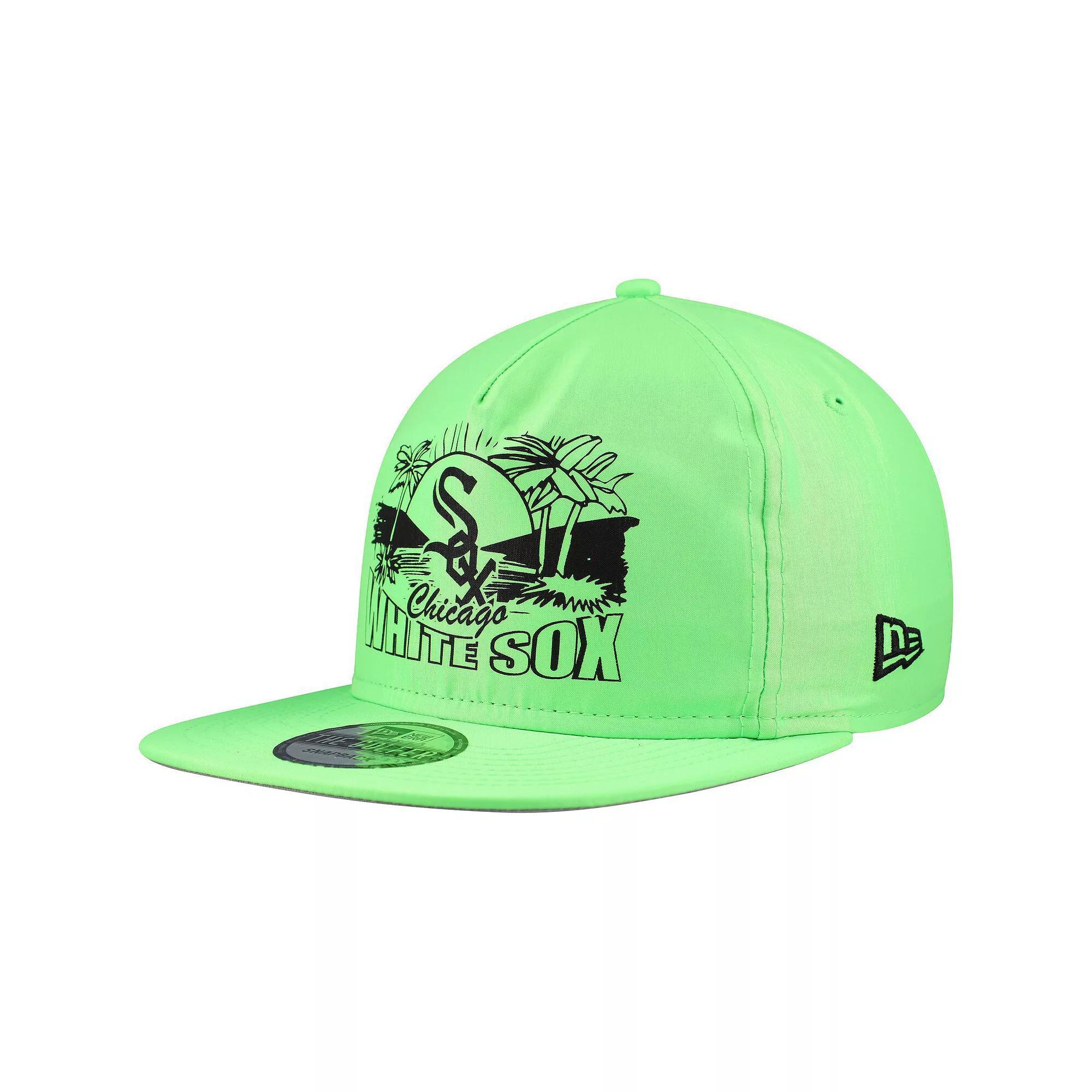 Men's New Era Green Chicago White Sox Neon Golfer Snapback Hat Product Image