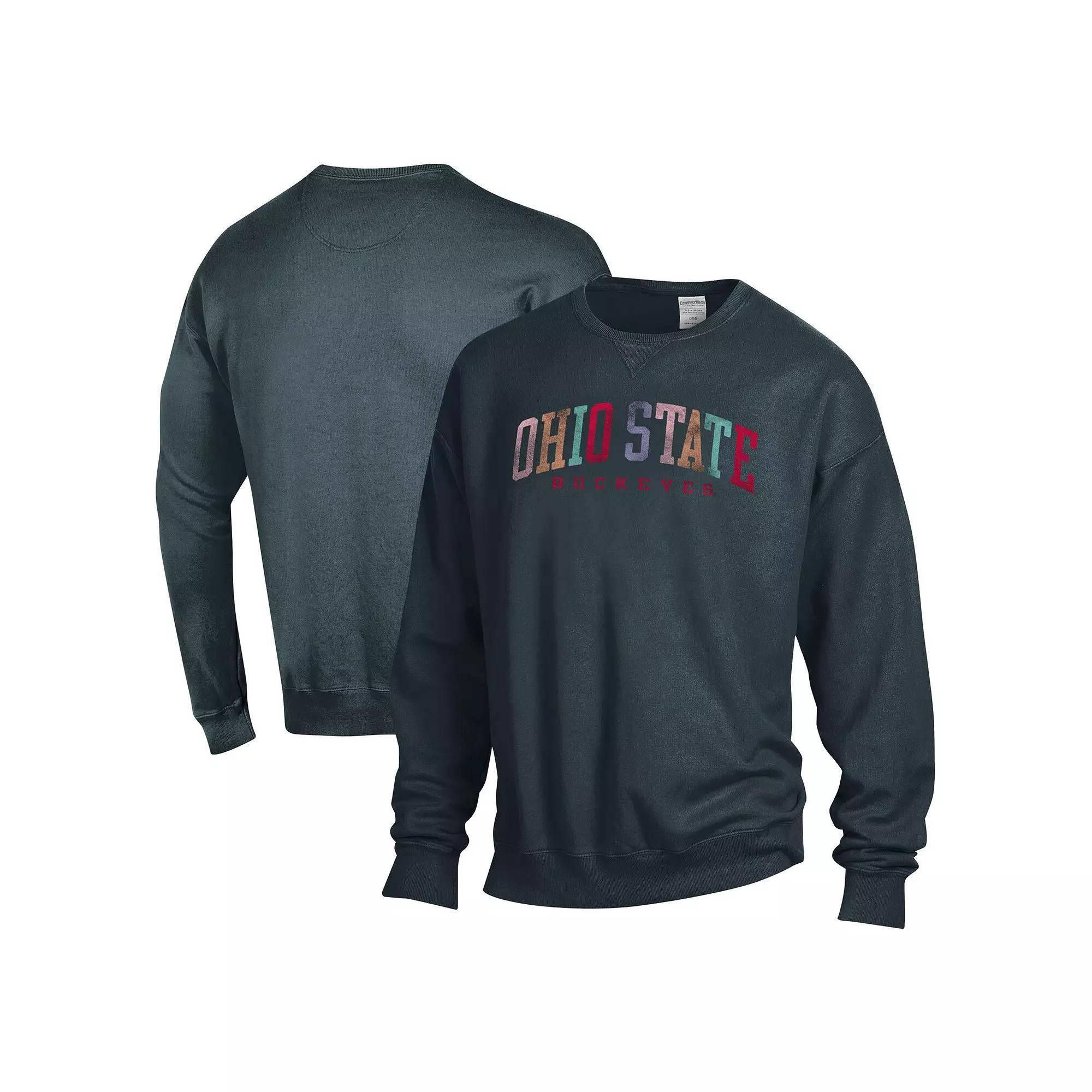 Unisex ComfortWash Gray Ohio State Buckeyes Oversized Pullover Sweatshirt, Women's, Size: Small, Grey Product Image