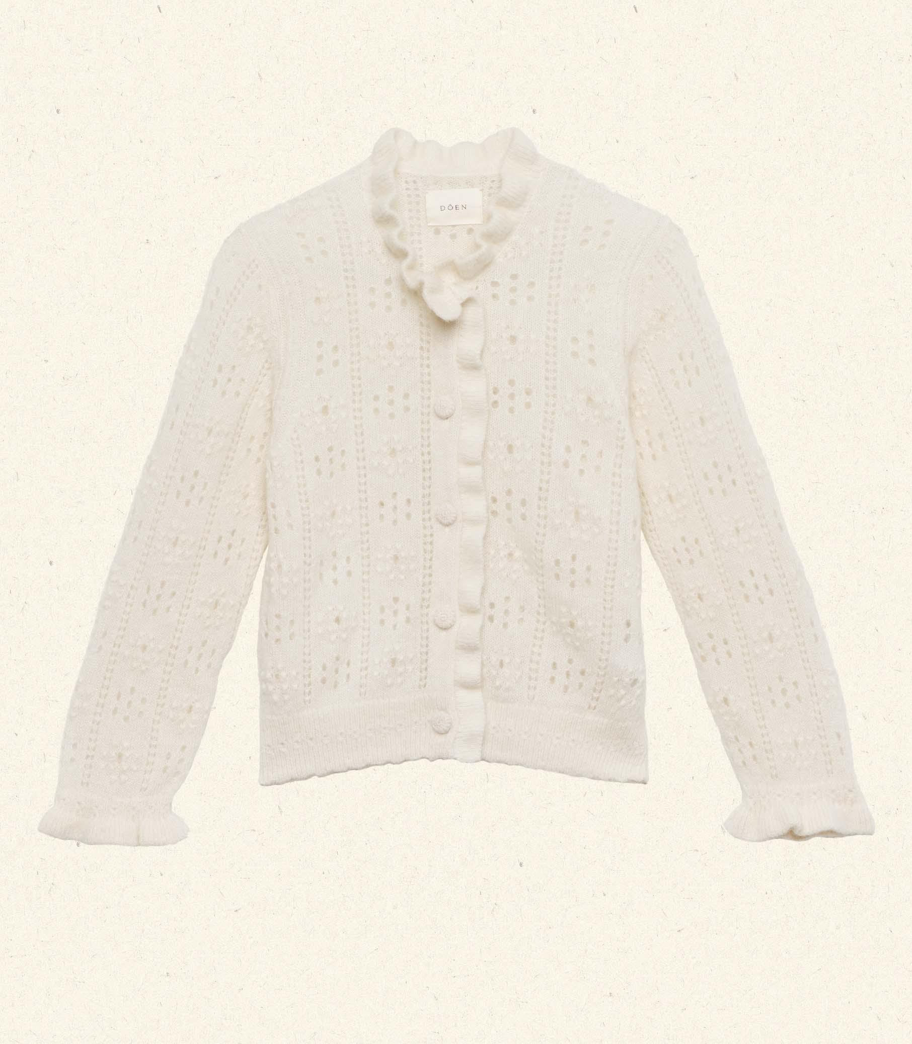 CLAUDIE CARDIGAN -- IVORY Product Image