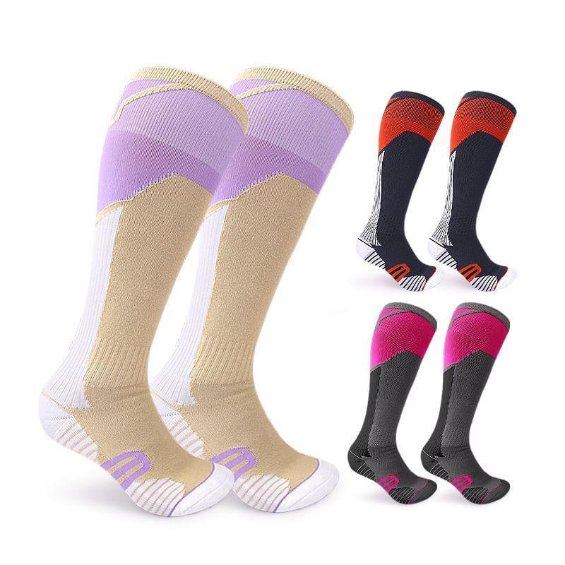 Color Block Sport Compression  Socks (Various Designs) Product Image