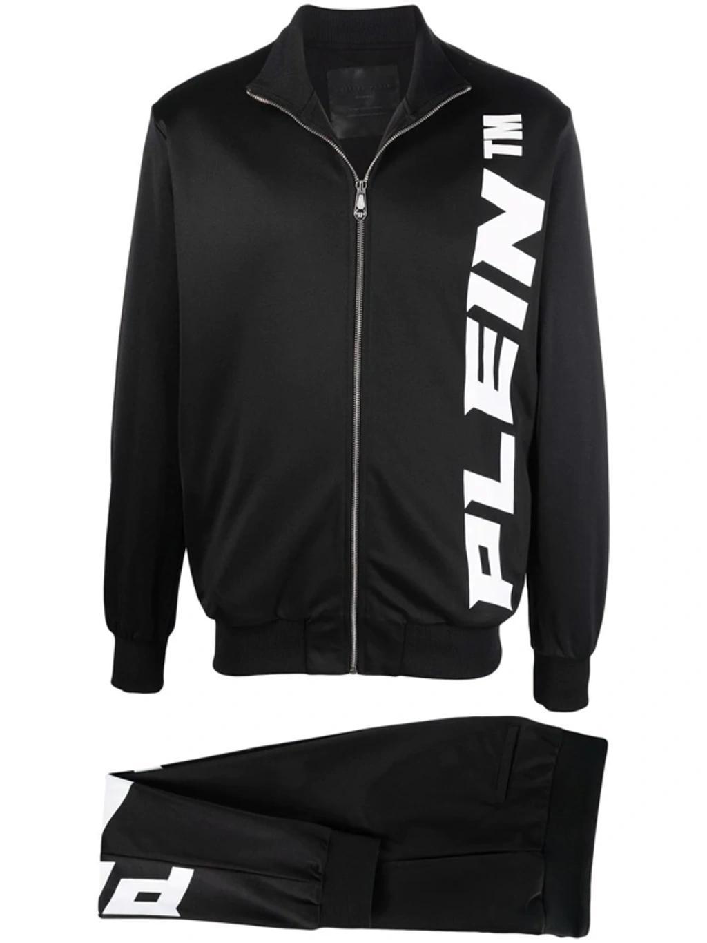 PHILIPP PLEIN Logo-print Tracksuit Set In Schwarz Product Image