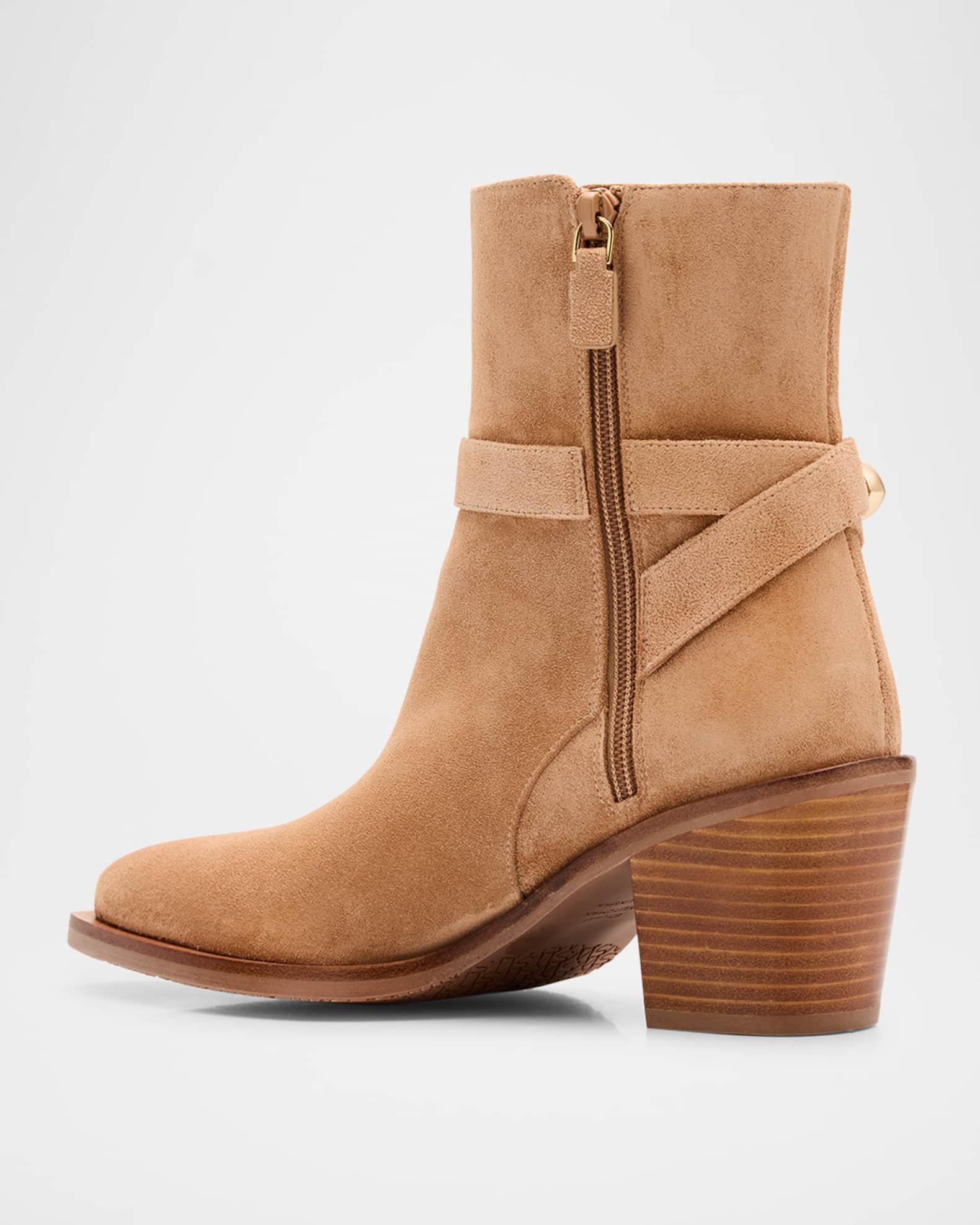 Maven Suede Buckle Western Booties Product Image