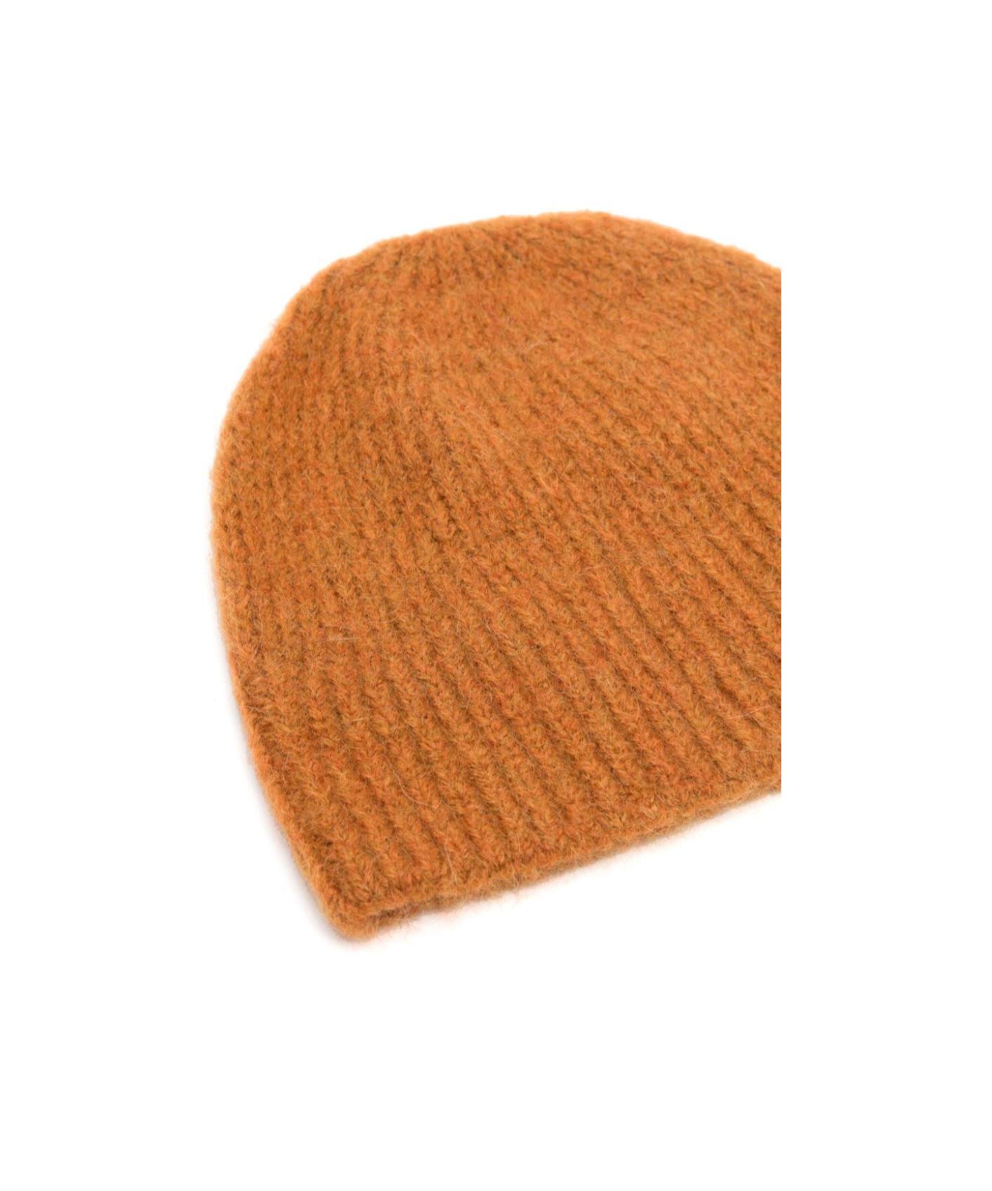 DRIES VAN NOTEN Wool Knitted Hat In Brown Product Image