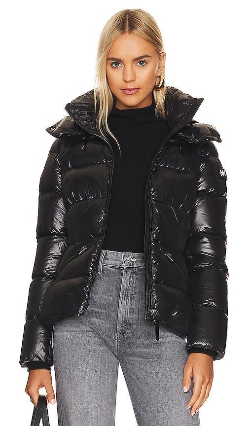 Madalyn Lustrous Light Down Jacket with Hood Product Image