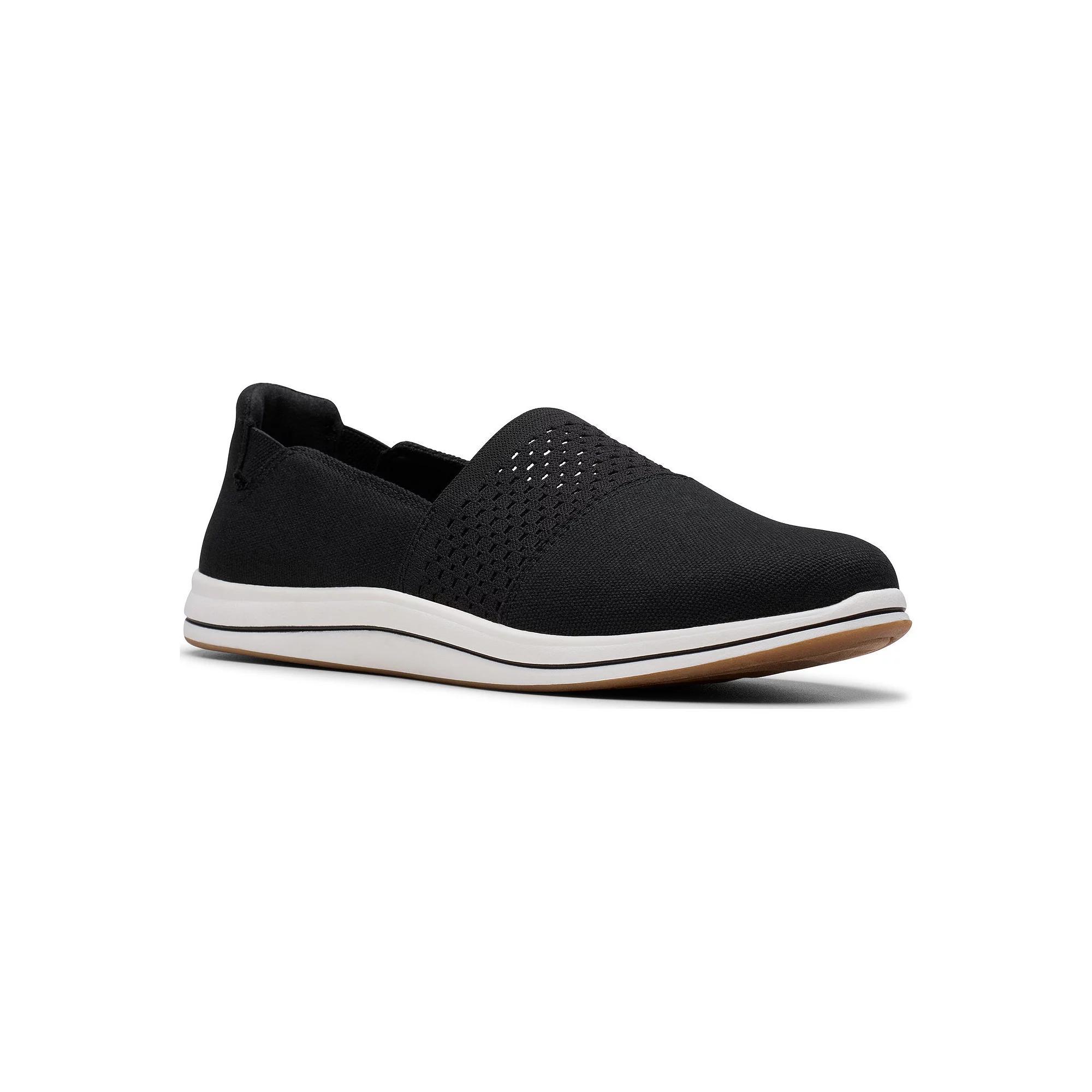 Clarks® Cloudstepper Breeze Vibe Women's Slip-On Shoes, Size: 7, Black Product Image