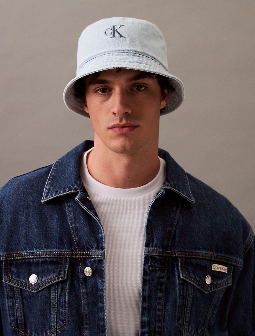 Monogram Logo Denim Bucket Hat Product Image