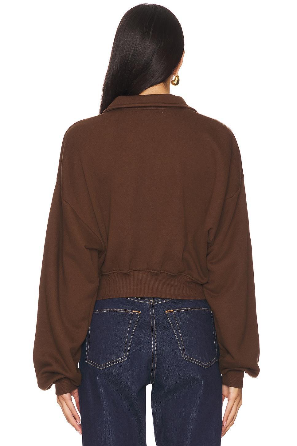 Cropped Half-Zip Sweatshirt Eterne Product Image