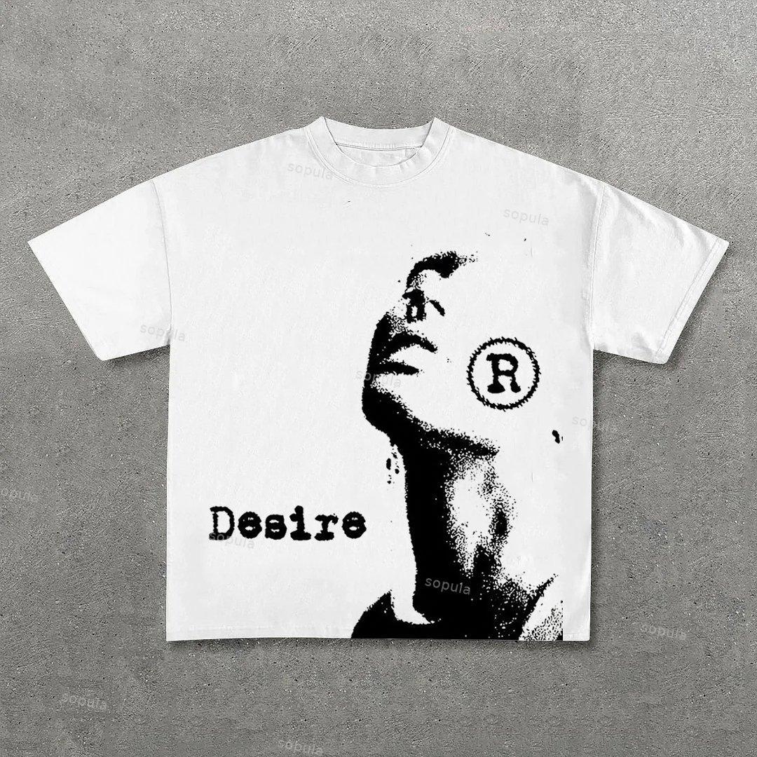 Vintage Desire Graphic Cotton T-Shirt Product Image