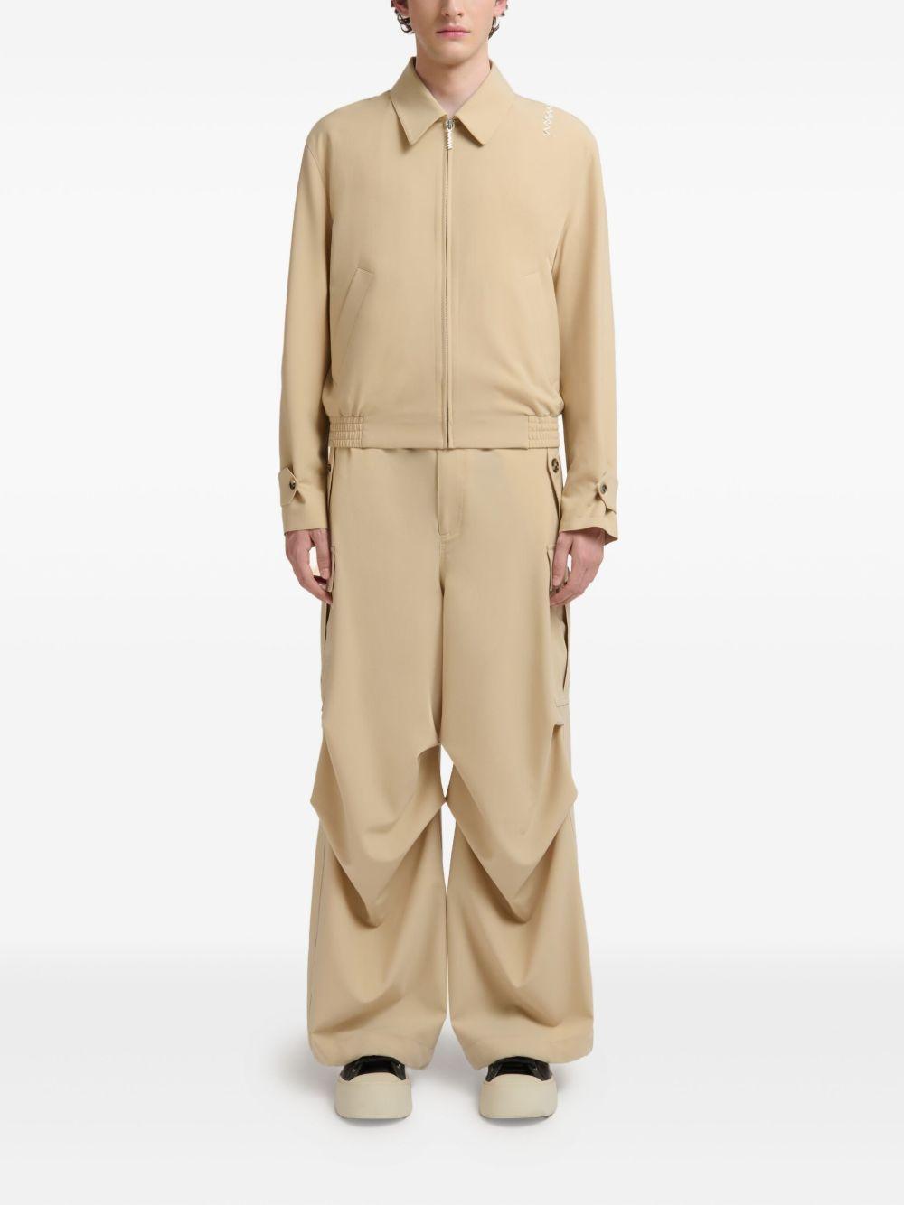 logo-embroidered jacket Product Image