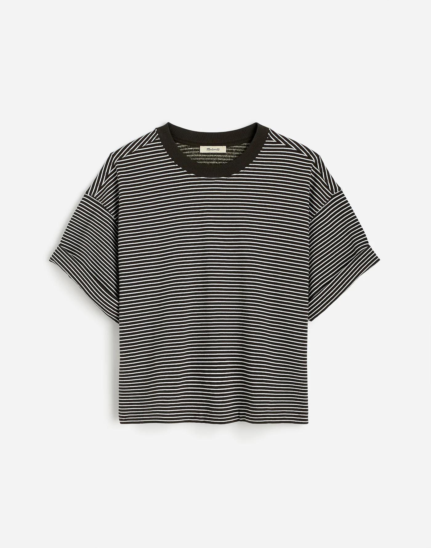 Sweatshirt Tee in Stripe Product Image