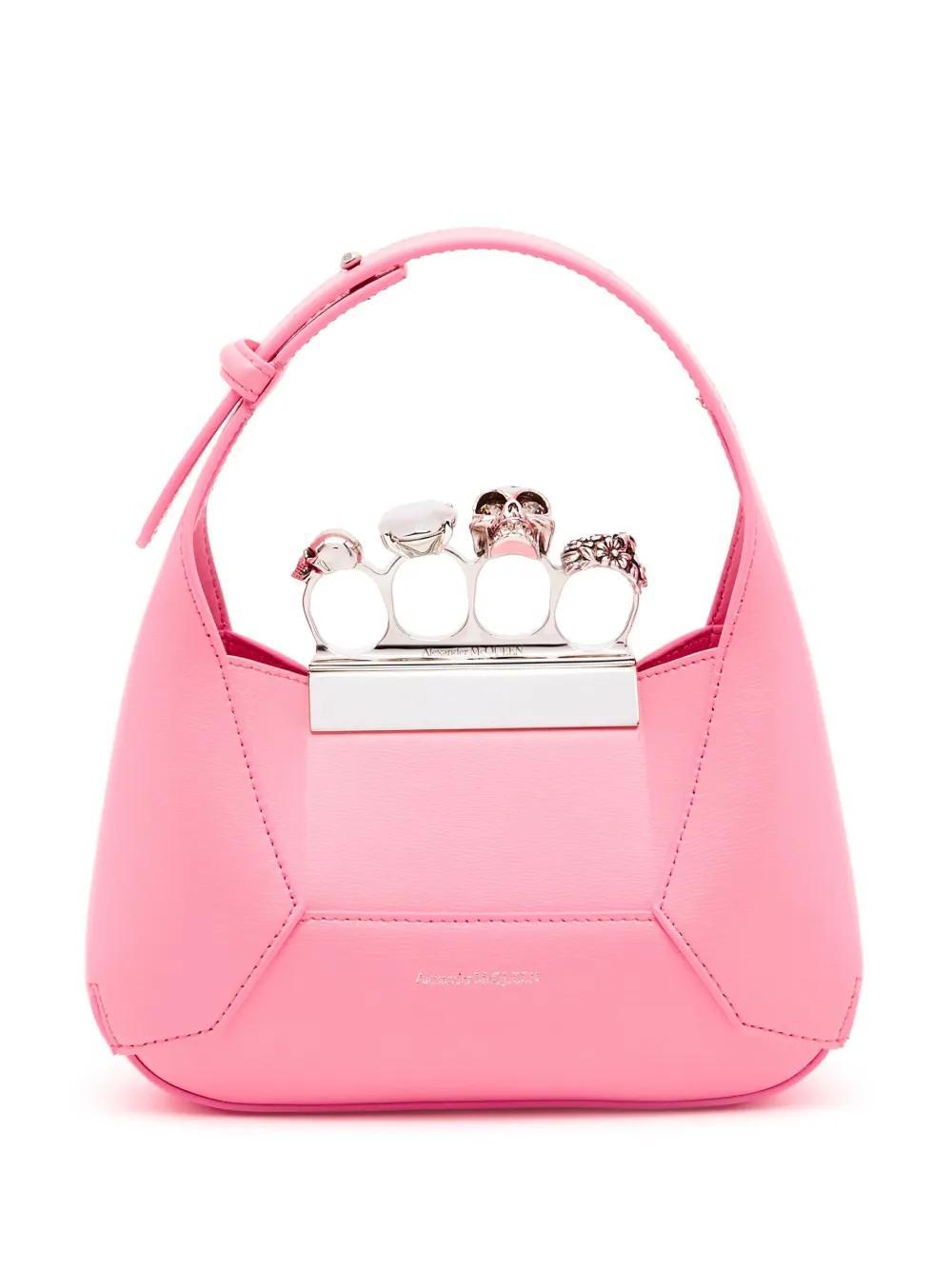 ALEXANDER MCQUEEN Mini Jewelled Tote Bag In Pink Product Image