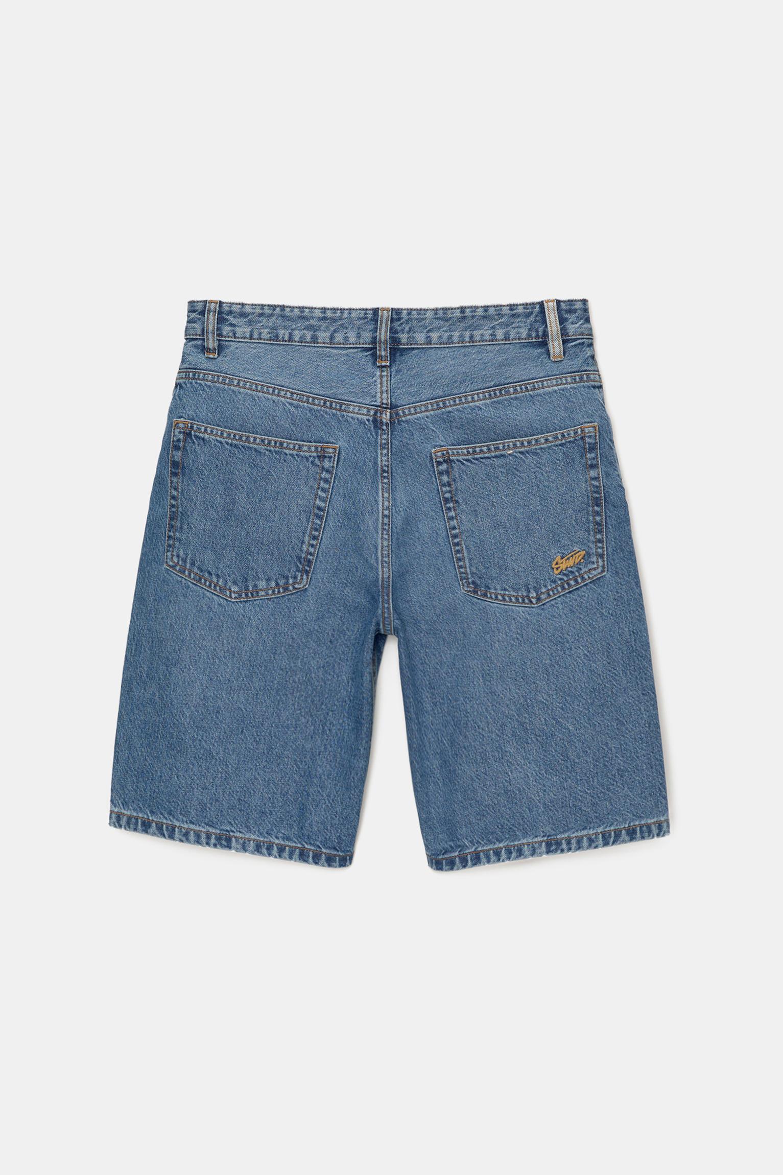 Baggy denim Bermuda shorts Product Image