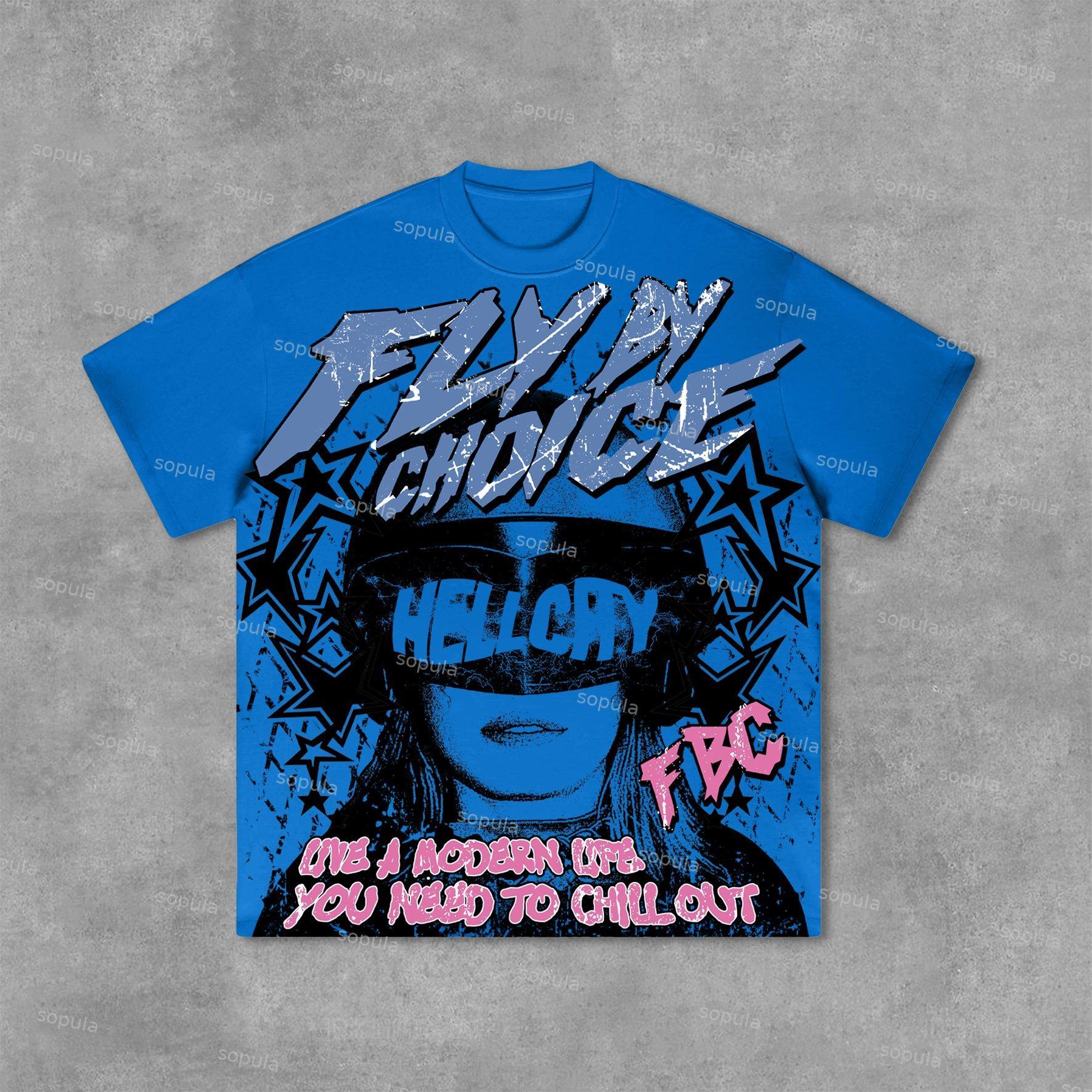 Fly By Choice Graphic Print Cotton T-Shirt Product Image