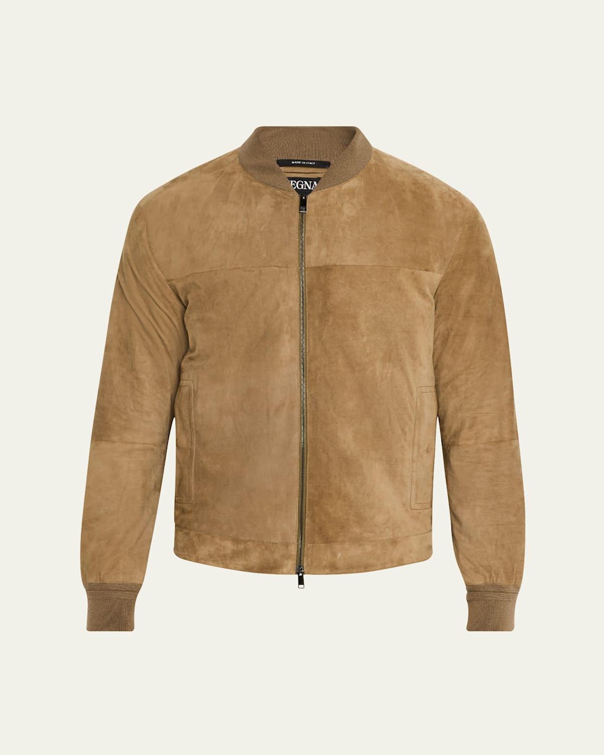 Mens Suede Full-Zip Blouson Product Image