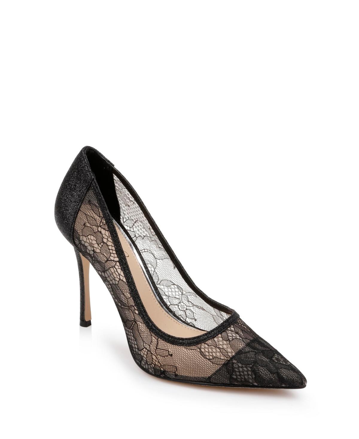 Jewel Badgley Mischka Womens Gia Lace Stiletto Evening Pumps Product Image