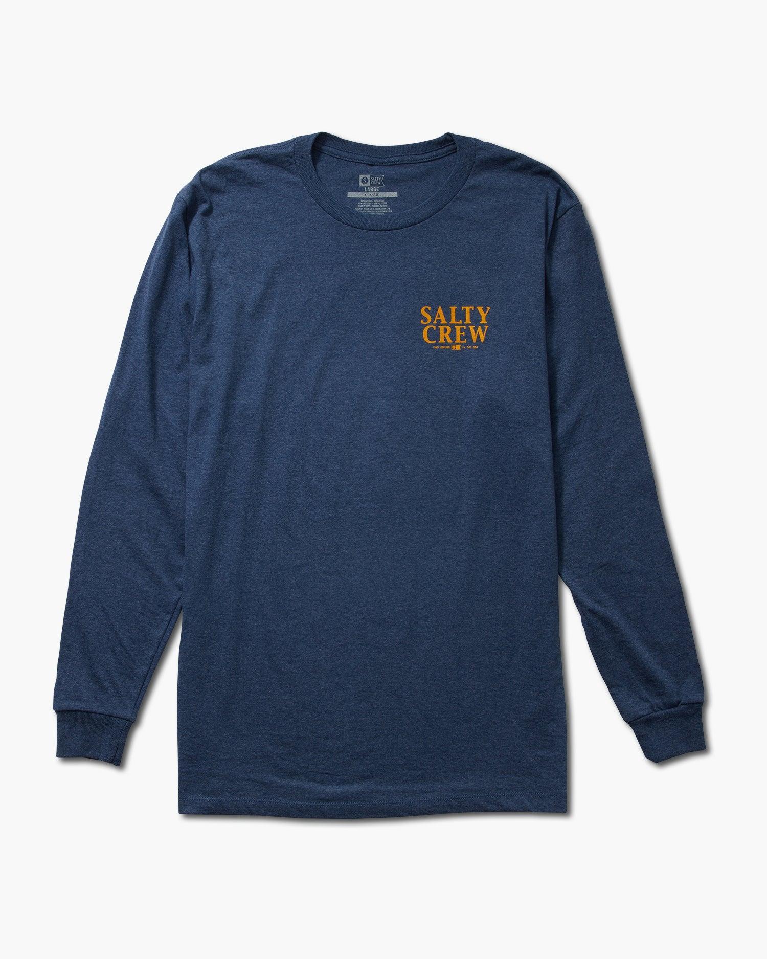 Yellowfin L/S Tee - Navy Heather Male Product Image