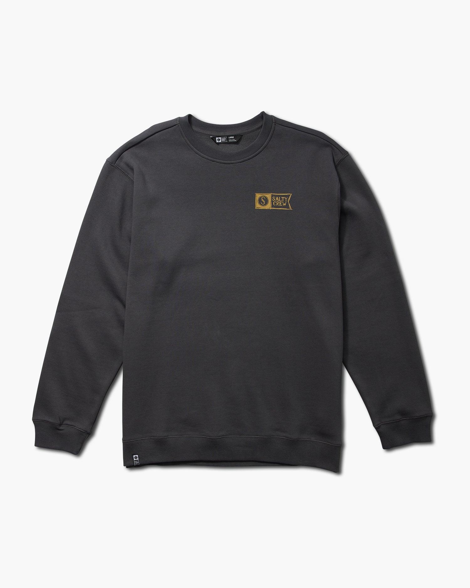 Sketchy Alpha Crew Fleece - Charcoal Male Product Image