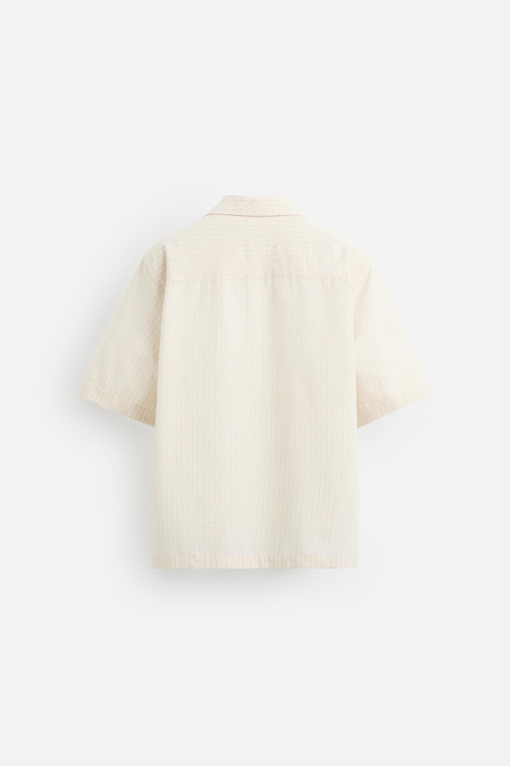 TEXTURED STRIPED SHIRT Product Image