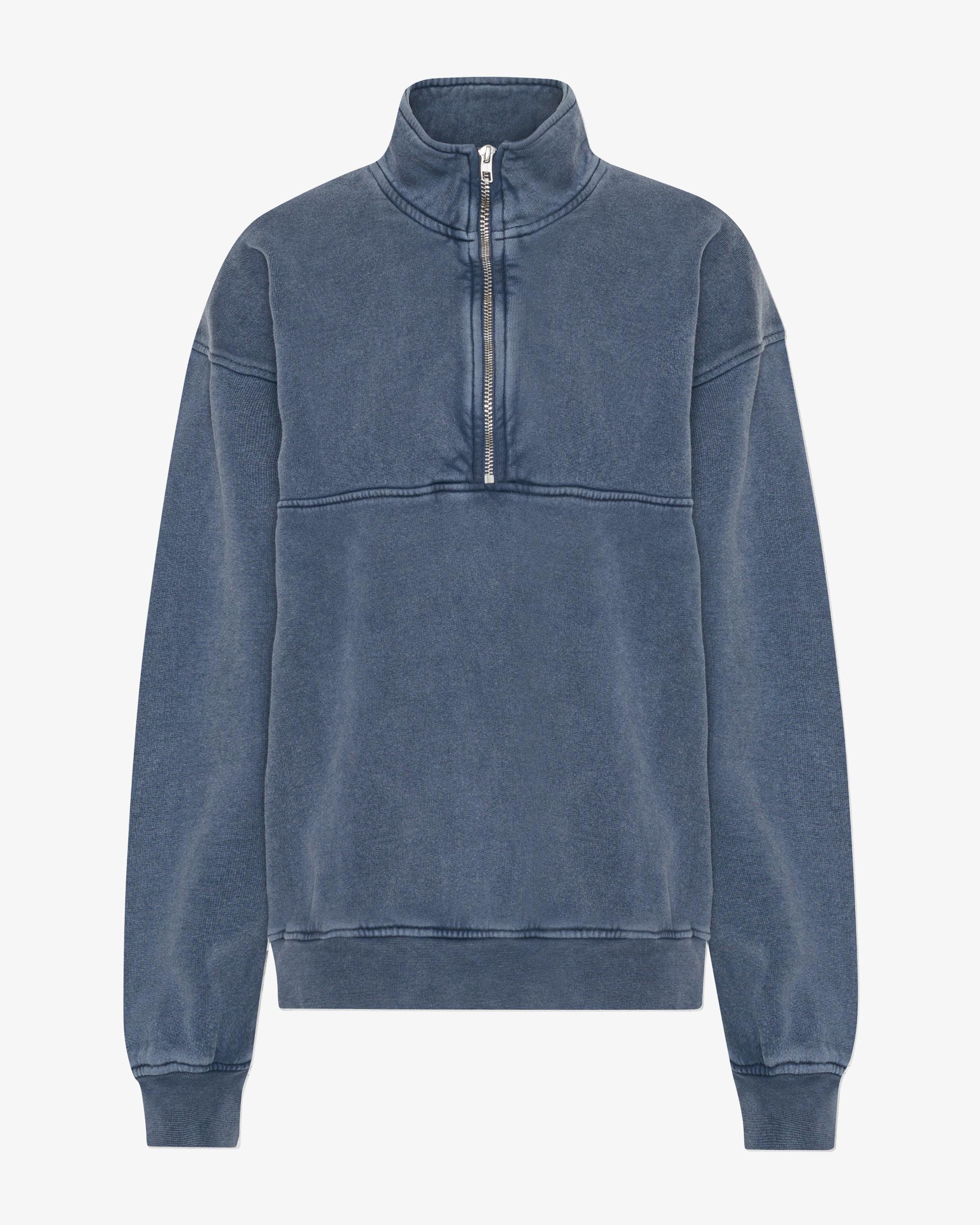 Organic Quarter Zip - Neptune Blue Product Image