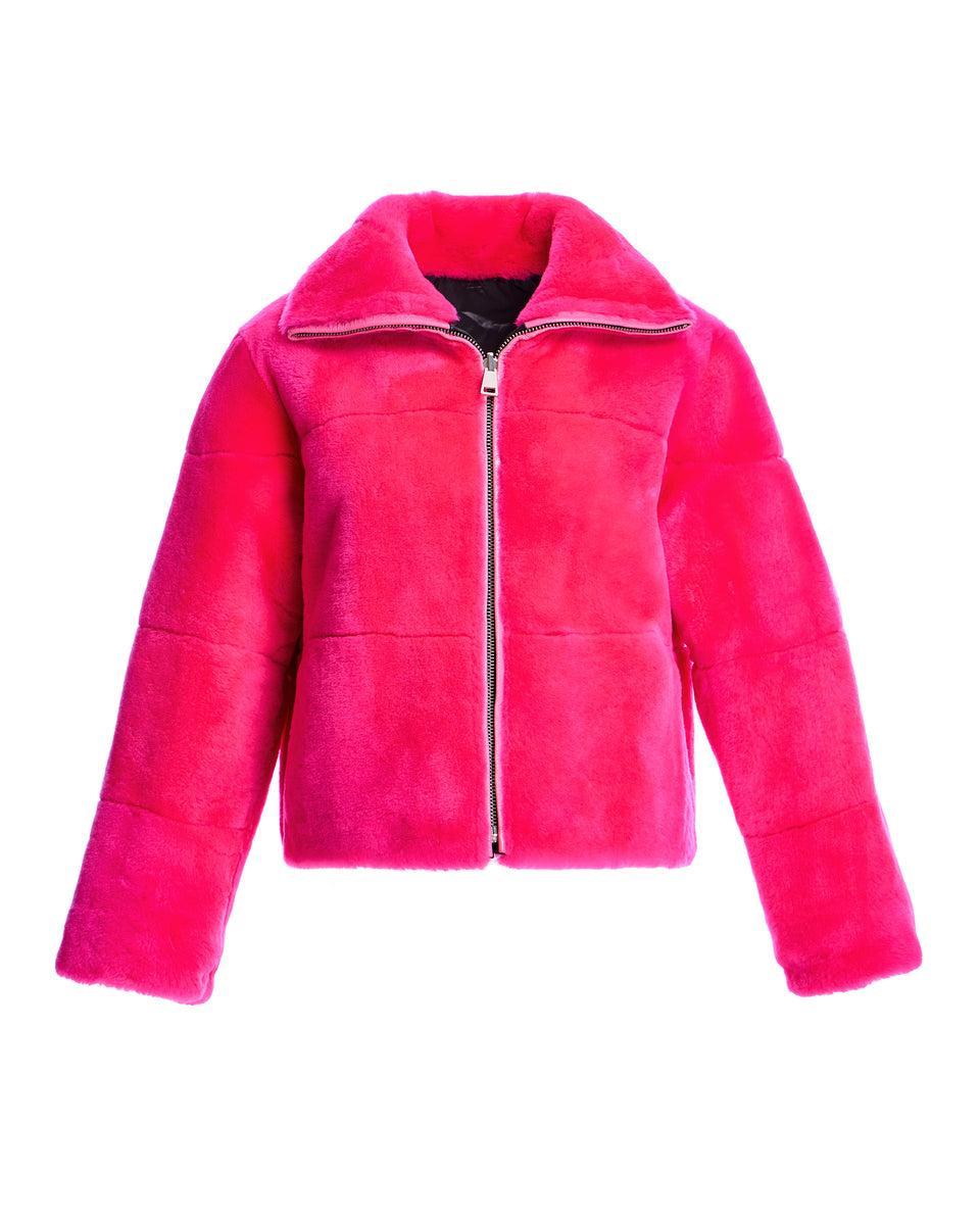 Maximilian  Julia & Stella Shearling Jacket Reversible to Nylon Product Image