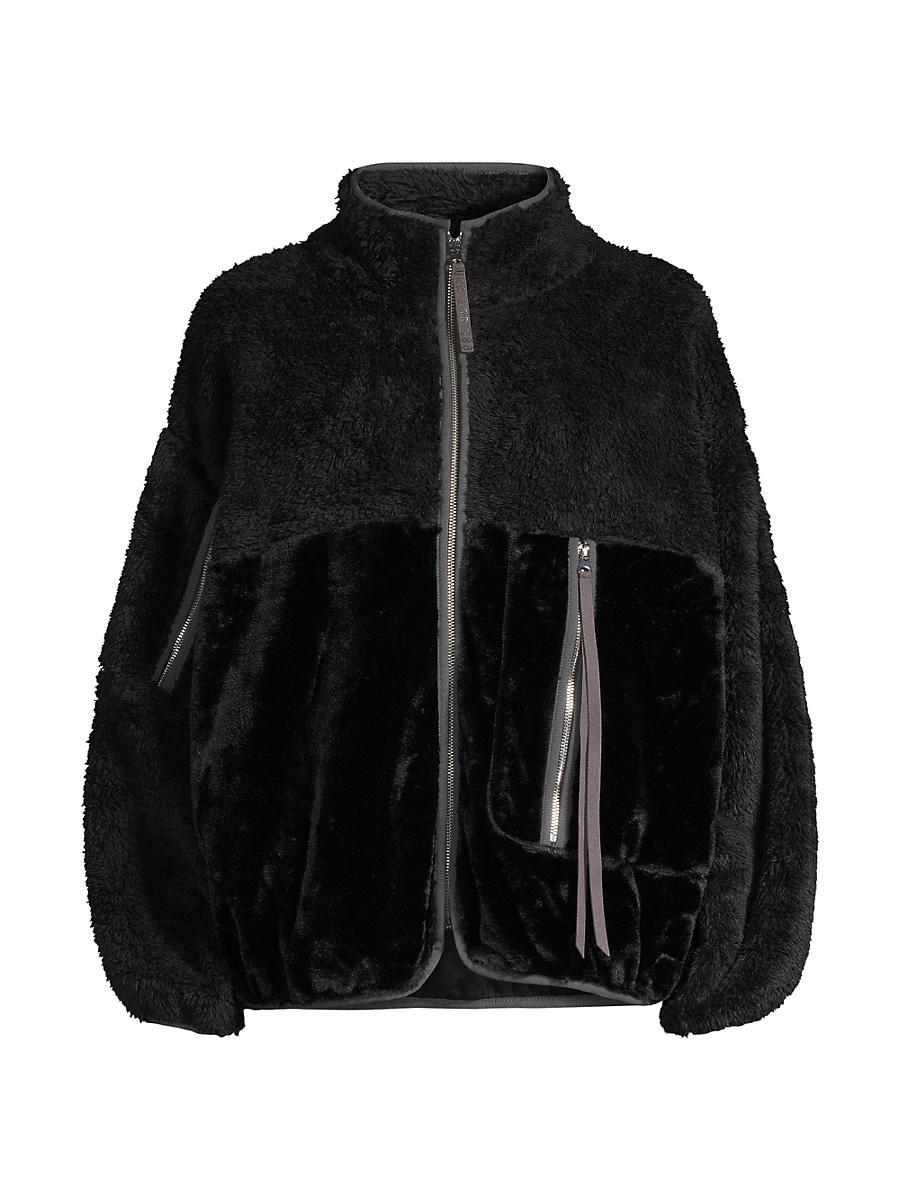 UGG Womens Marlene Sherpa Jacket II Faux Fur/Fleece Tops Product Image