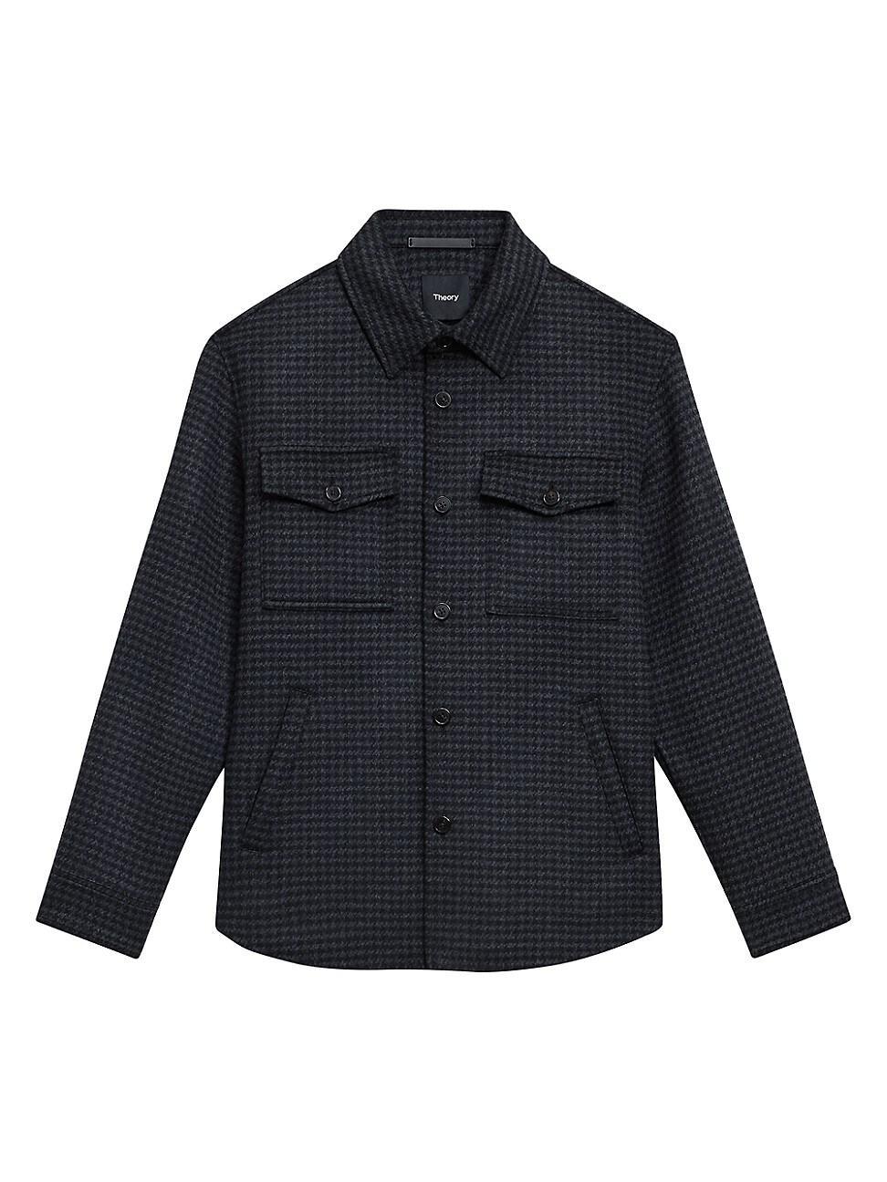 Men's Wool-Cashmere Houndstooth Overshirt Product Image