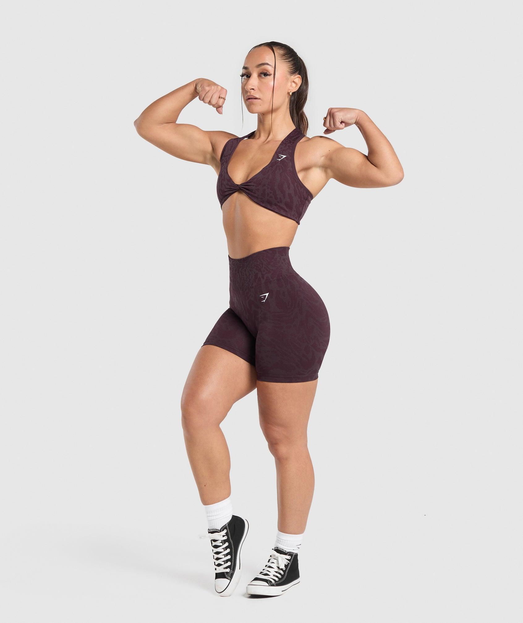 Gymshark Adapt Safari Seamless Bralette - Depth Purple/Greyed Purple Female Product Image