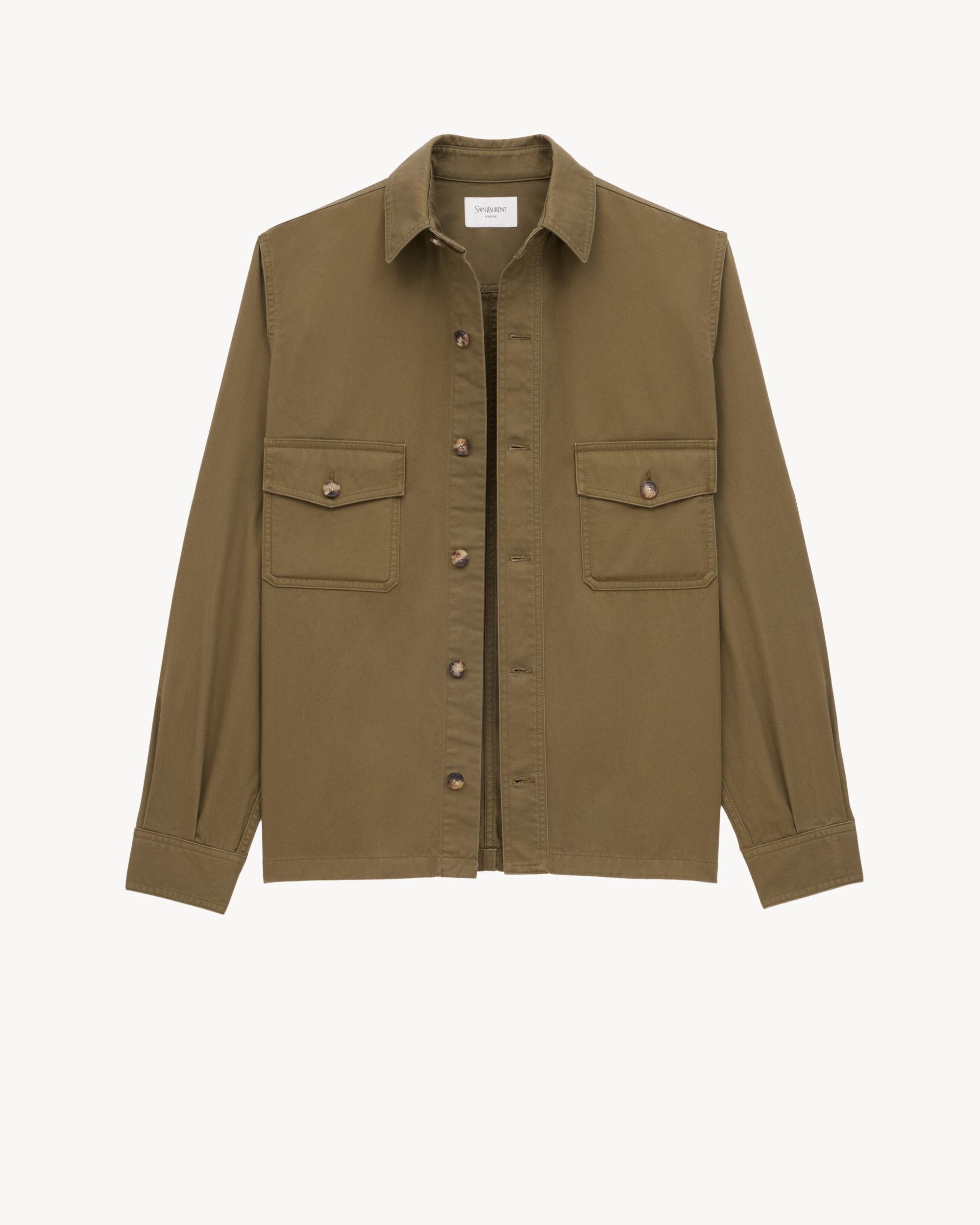 overshirt in cotton twill Product Image