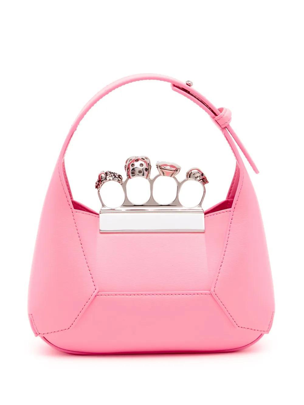 ALEXANDER MCQUEEN Mini Jewelled Tote Bag In Pink Product Image