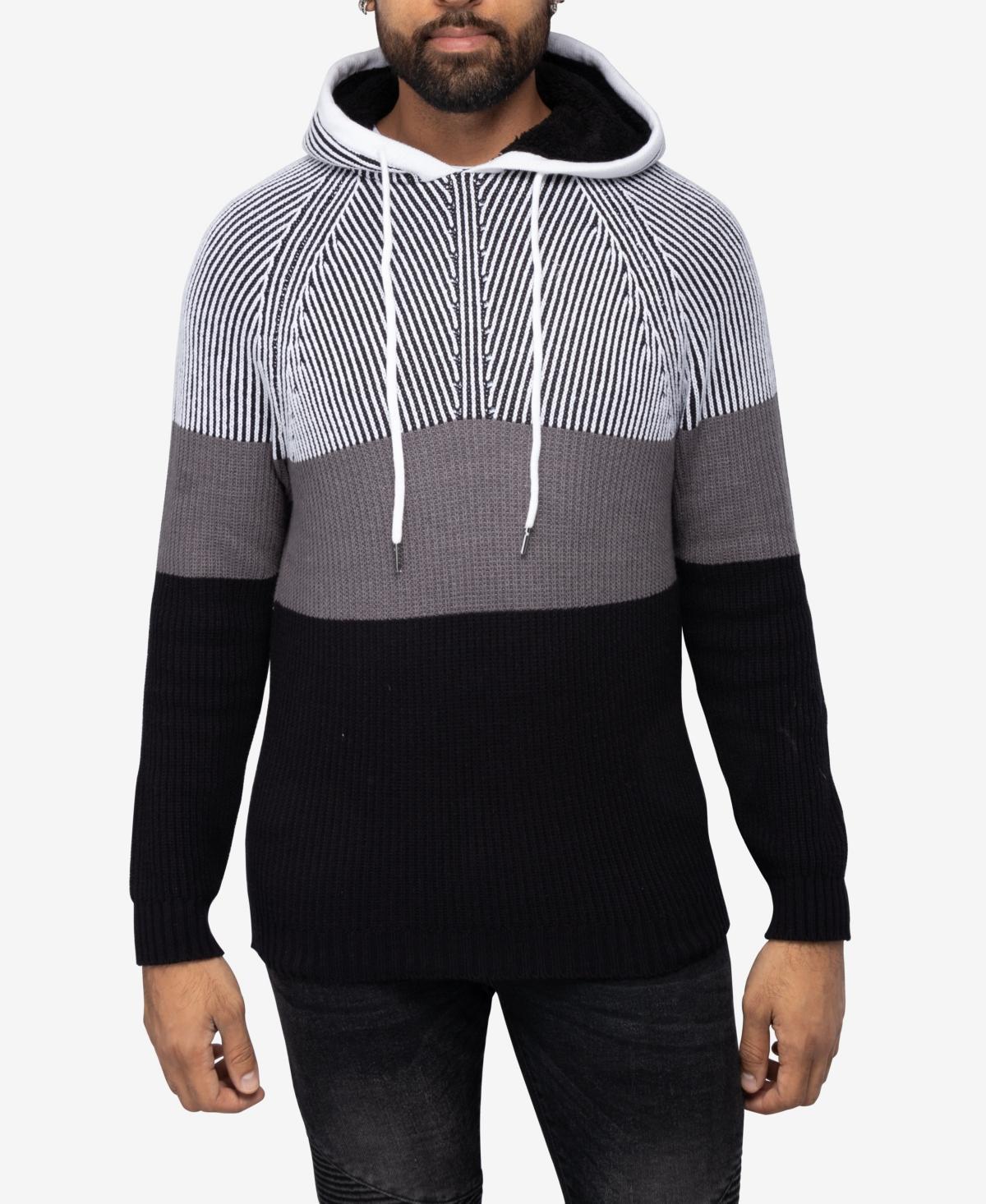 Mens Xray Regular-Fit Colorblock Pullover Hooded Sweater Product Image