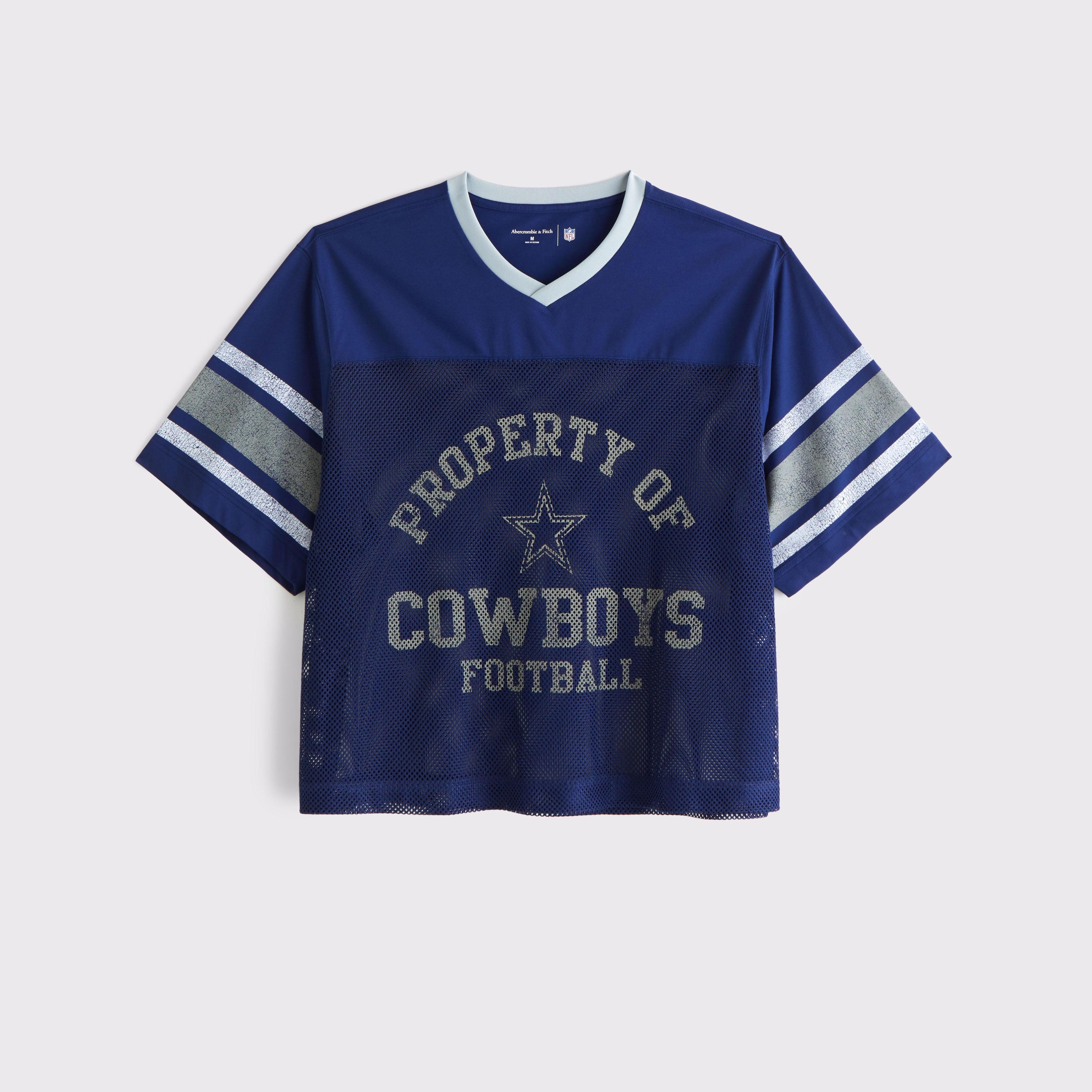 Dallas Cowboys Cropped Mesh Tee Product Image