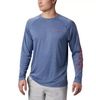 Columbia Men's PFG Terminal Tackle Heather Long Sleeve Shirt- Product Image