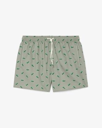Crocodile Print Swim Trunks Product Image